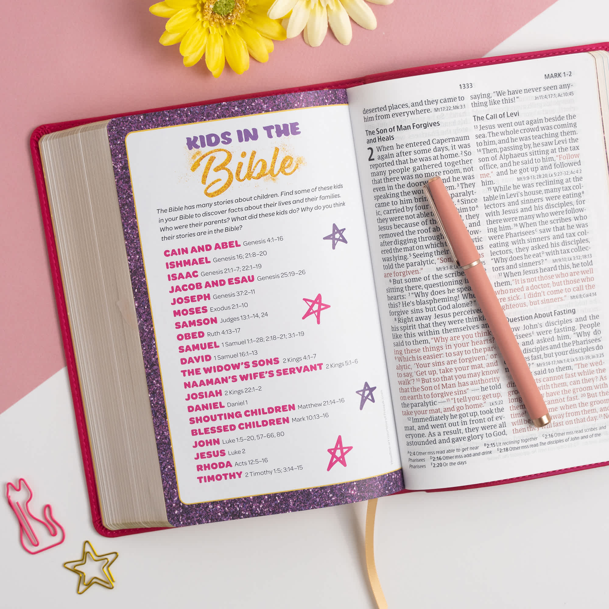 slide 6 of 14 for CSB Kids Bible, Pink LeatherTouch