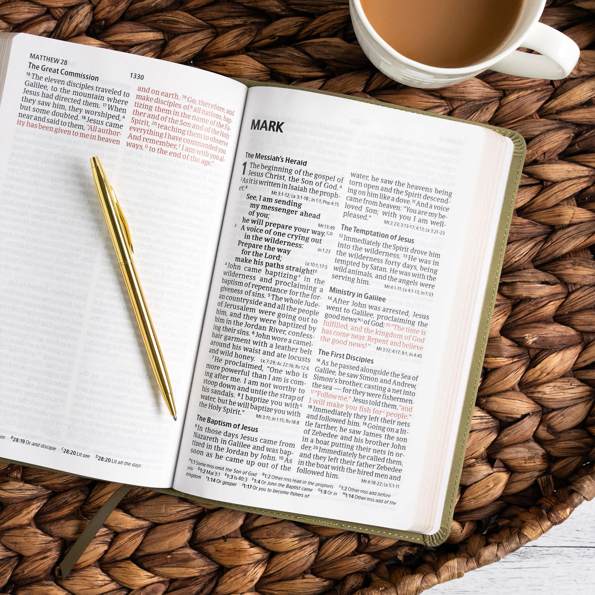 slide 6 of 12 for CSB Large Print Personal Size Reference Bible, Digital Study Edition, Sage Suedesoft LeatherTouch