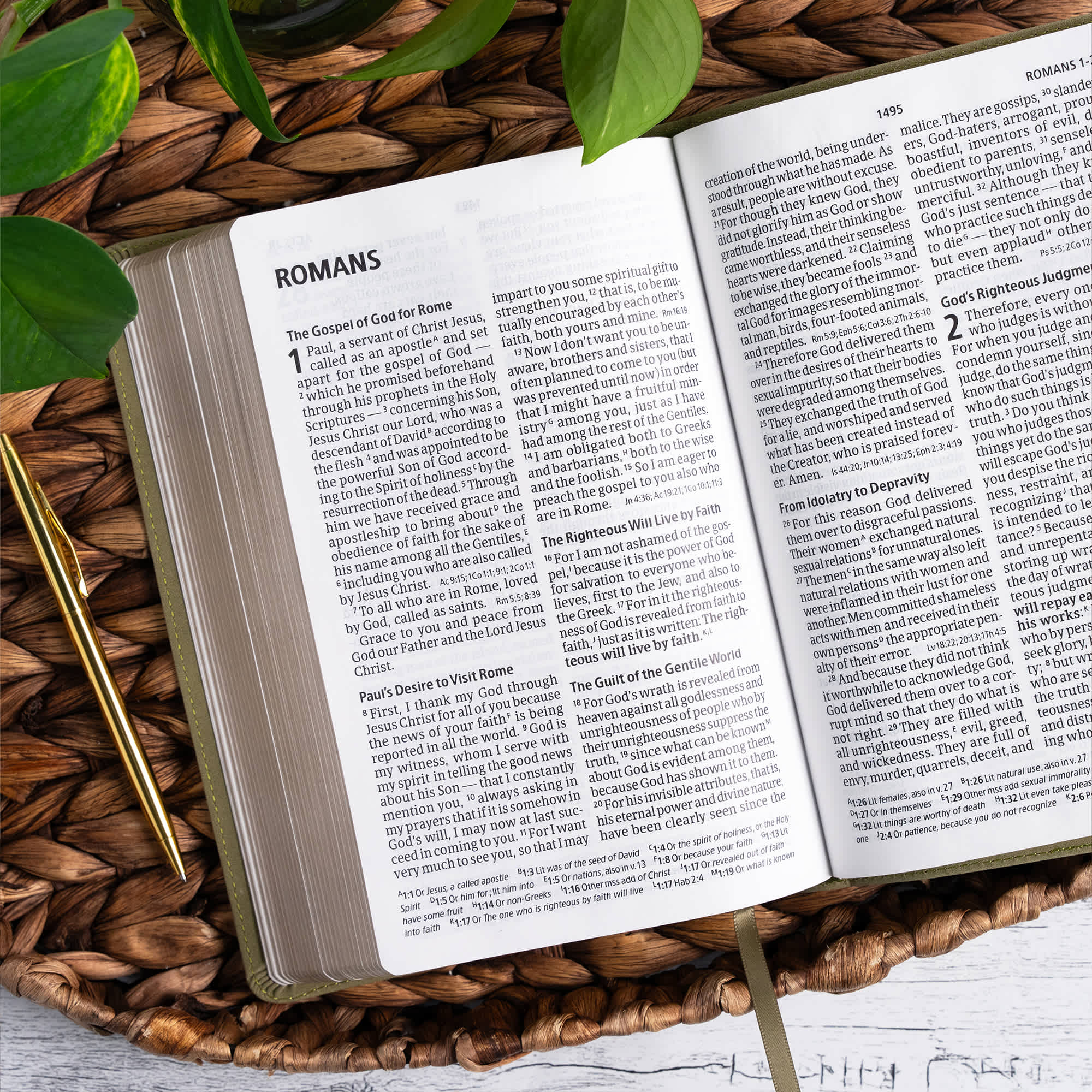 slide 7 of 12 for CSB Large Print Personal Size Reference Bible, Digital Study Edition, Sage Suedesoft LeatherTouch