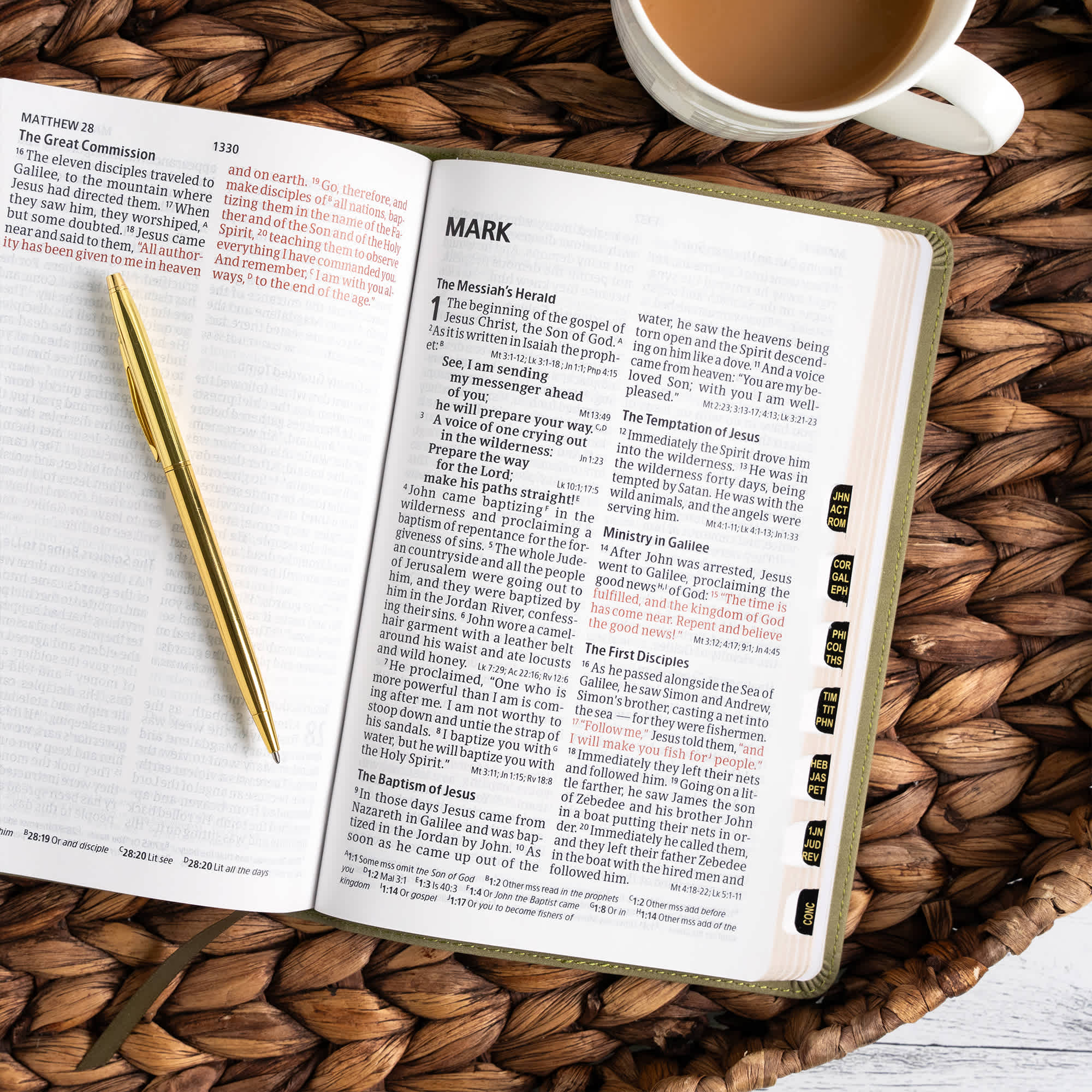 slide 6 of 12 for CSB Large Print Personal Size Reference Bible, Digital Study Edition, Sage Suedesoft LeatherTouch, Indexed