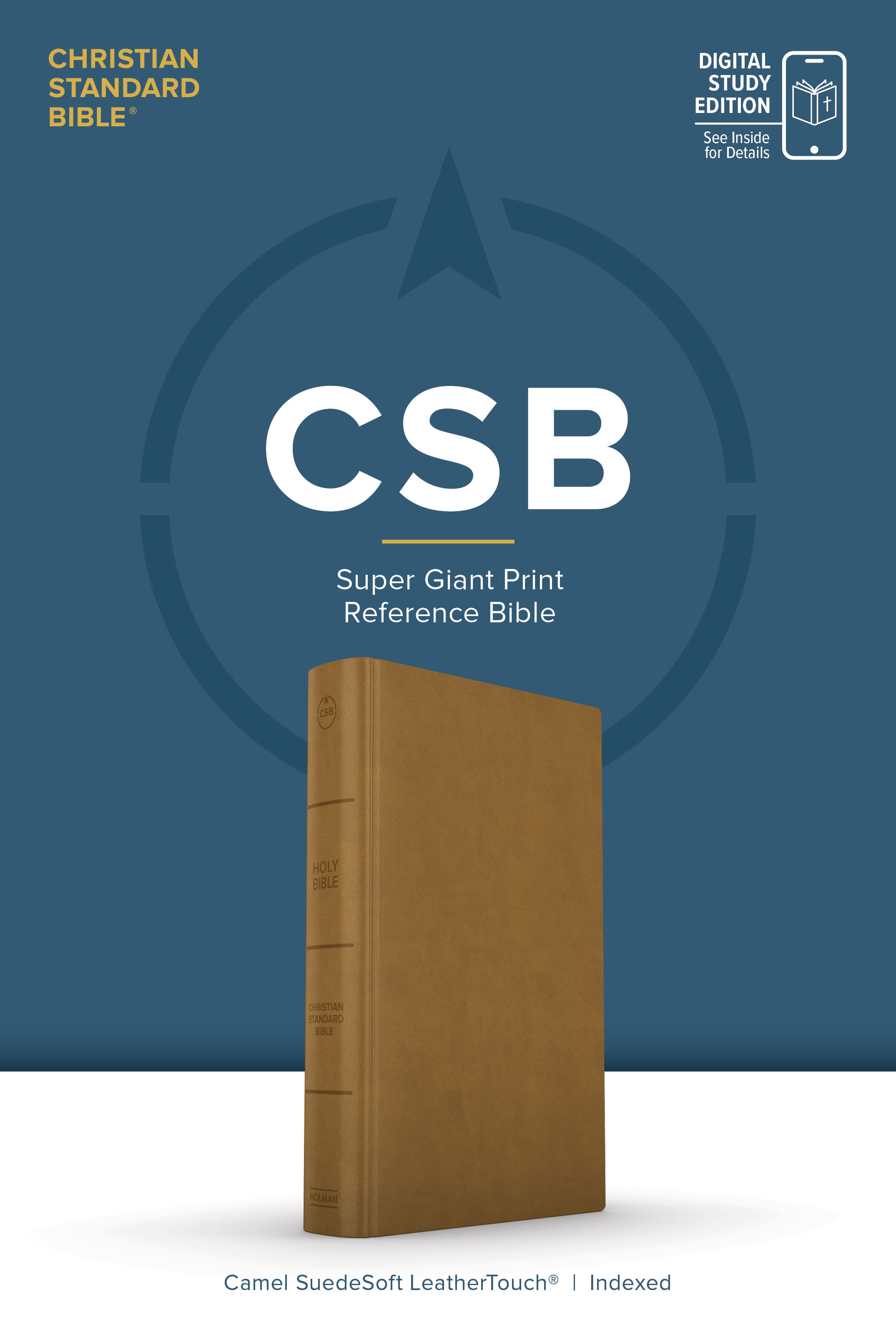 slide 2 of 12 for CSB Super Giant Print Reference Bible, Digital Study Edition, Camel SuedeSoft LeatherTouch, Indexed
