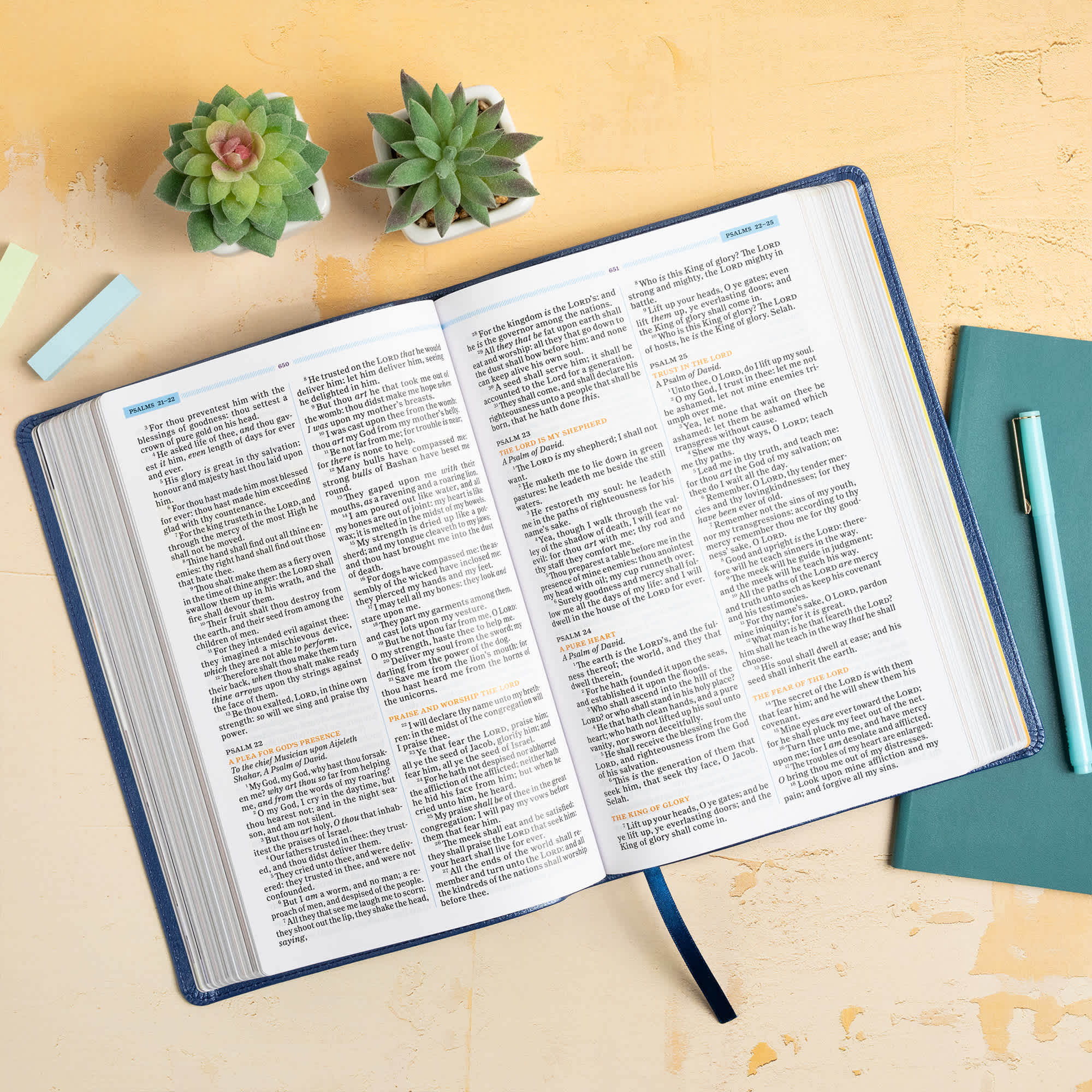 slide 6 of 11 for KJV One Big Story Bible, Royal Blue LeatherTouch