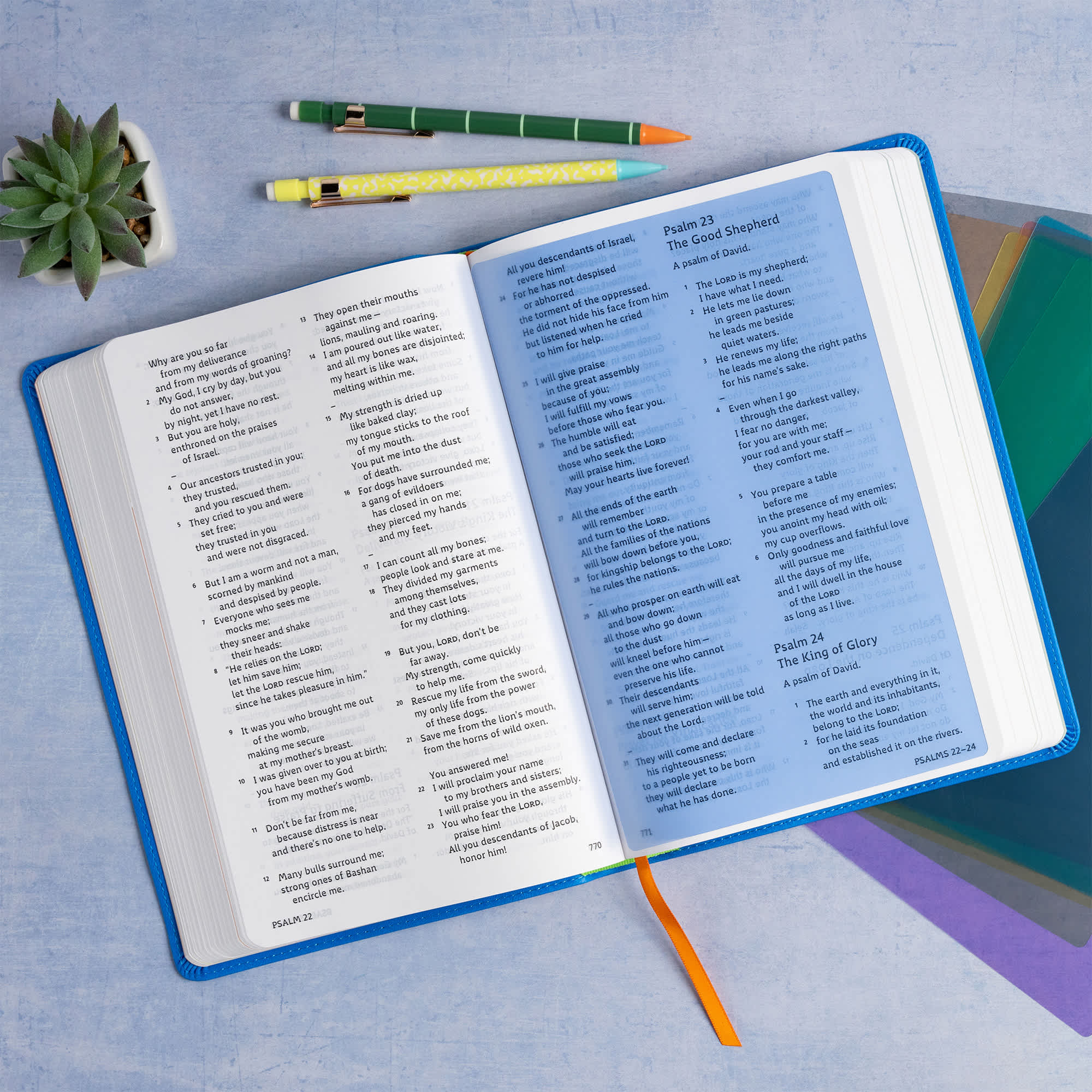 slide 4 of 19 for CSB Grace Bible for Kids, Blue LeatherTouch (Dyslexia Friendly)