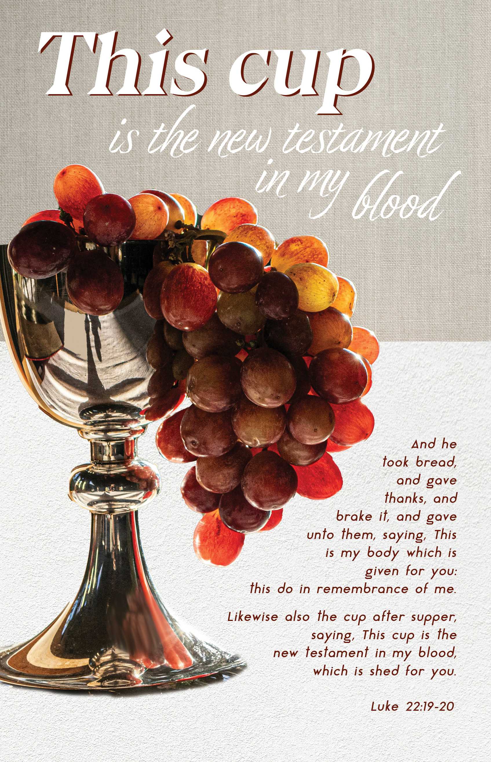 communion bulletin: there is (package of 100) | lifeway