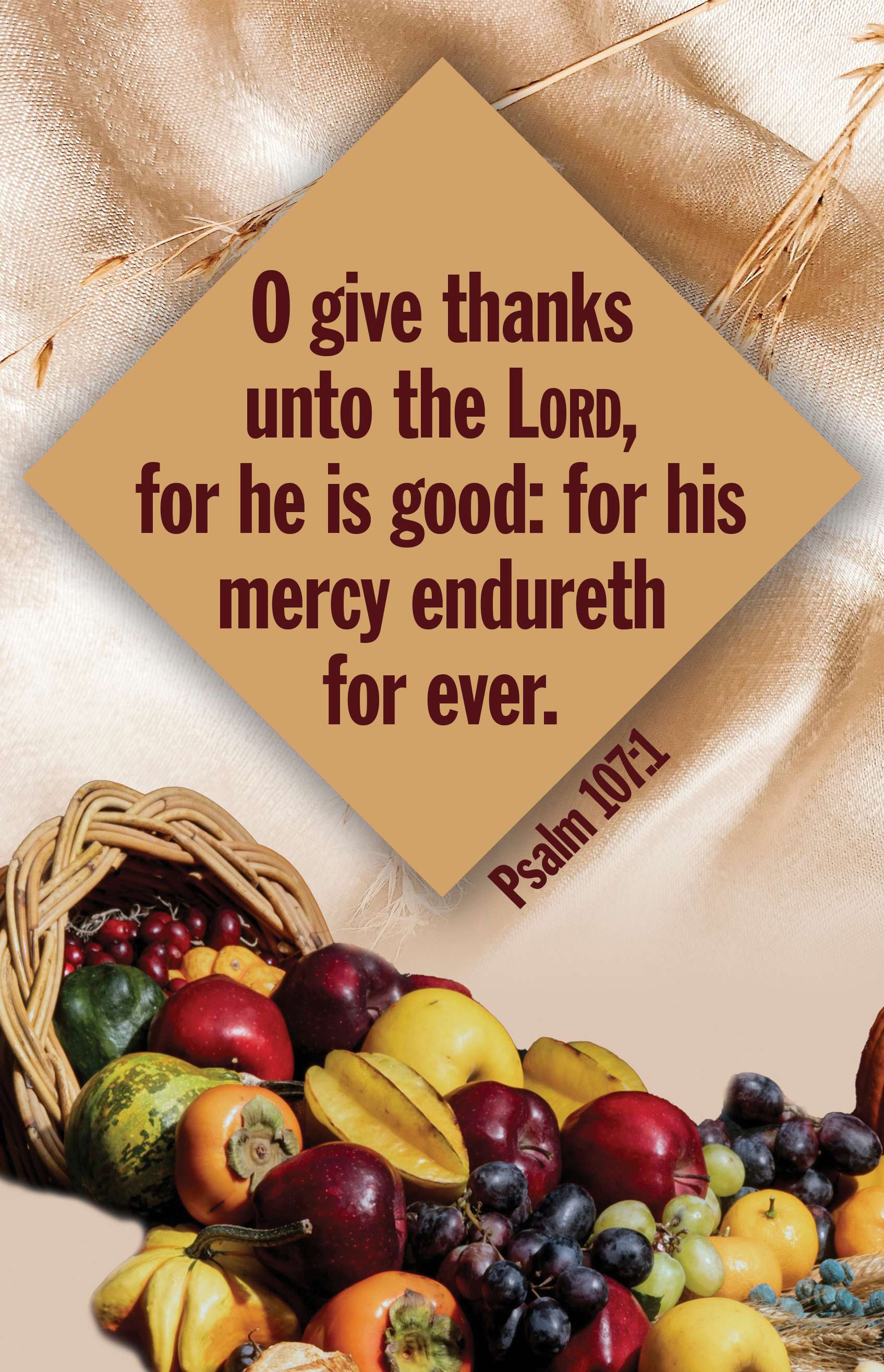 Thanksgiving Bulletin: Unto the Lord (Package of 100)
