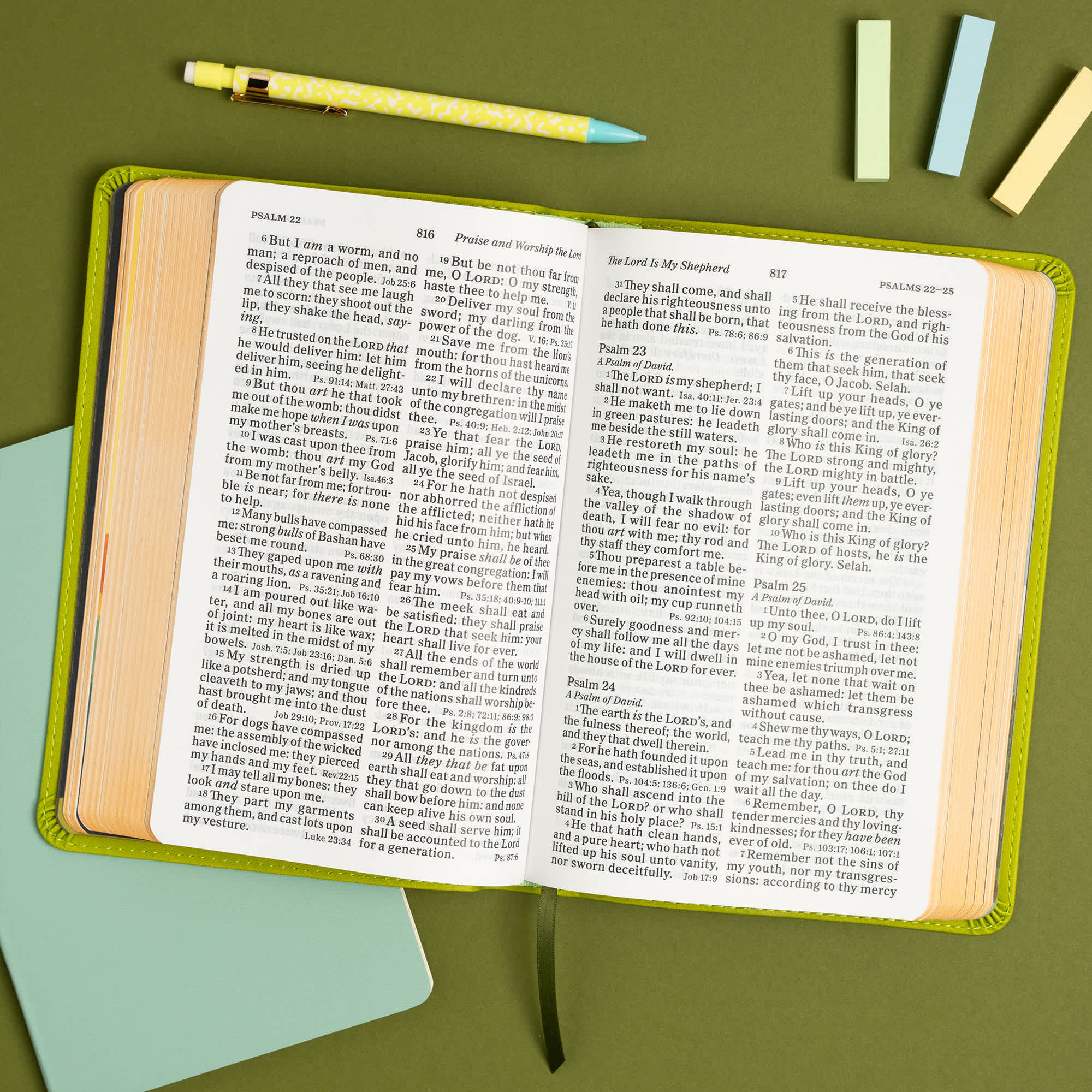 slide 5 of 15 for KJV Kids Bible, Green LeatherTouch