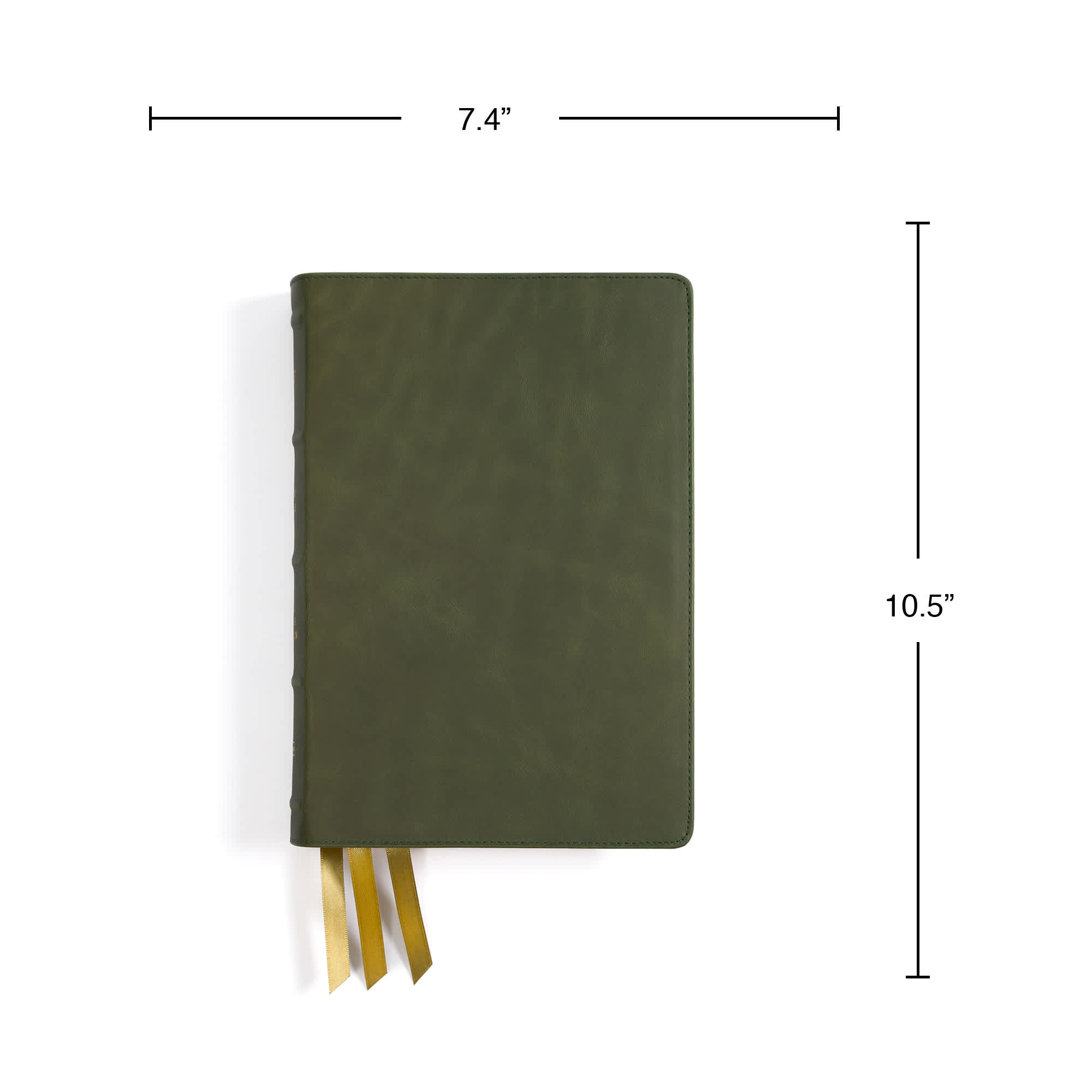 slide 8 of 12 for NASB Large Print Thinline Bible, Holman Handcrafted Collection, Marbled Olive Premium Calfskin