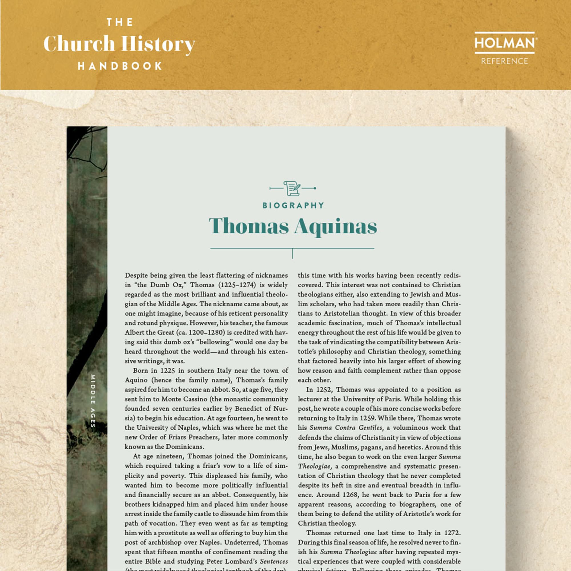 slide 23 of 24 for The Church History Handbook, Mocha Cloth Over Board