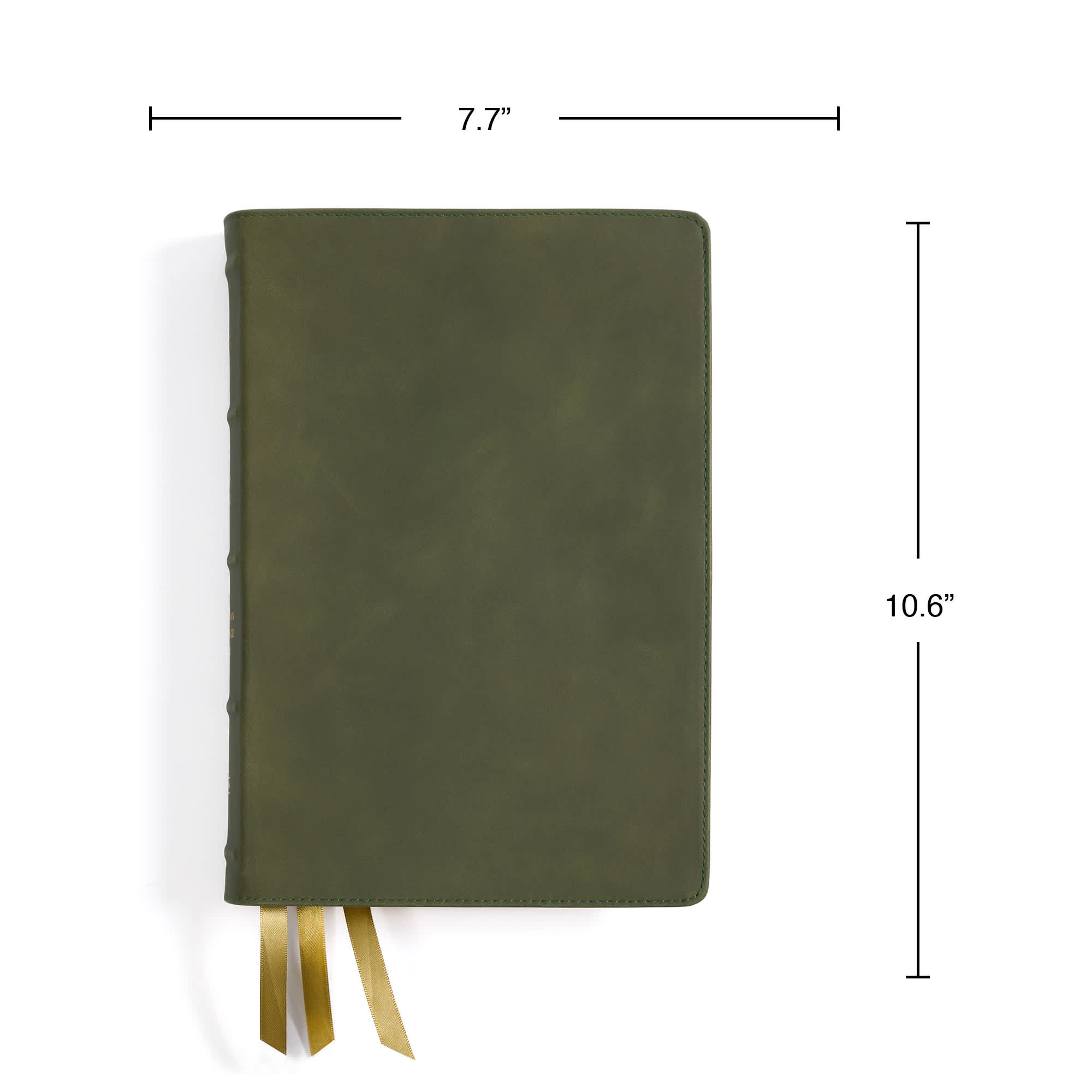 slide 8 of 12 for CSB Giant Print Bible, Holman Handcrafted Collection, Marbled Olive Premium Calfskin