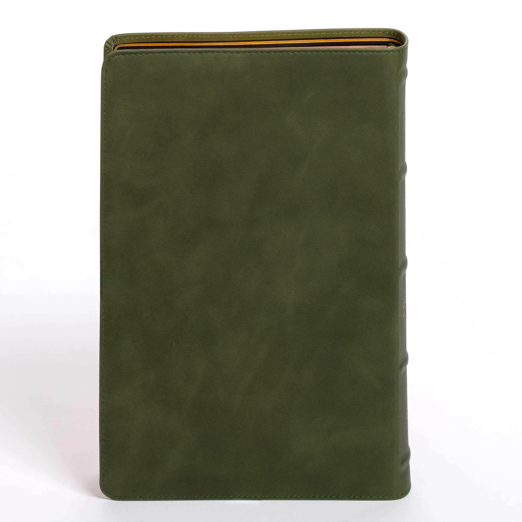 slide 10 of 12 for CSB Giant Print Bible, Holman Handcrafted Collection, Marbled Olive Premium Calfskin