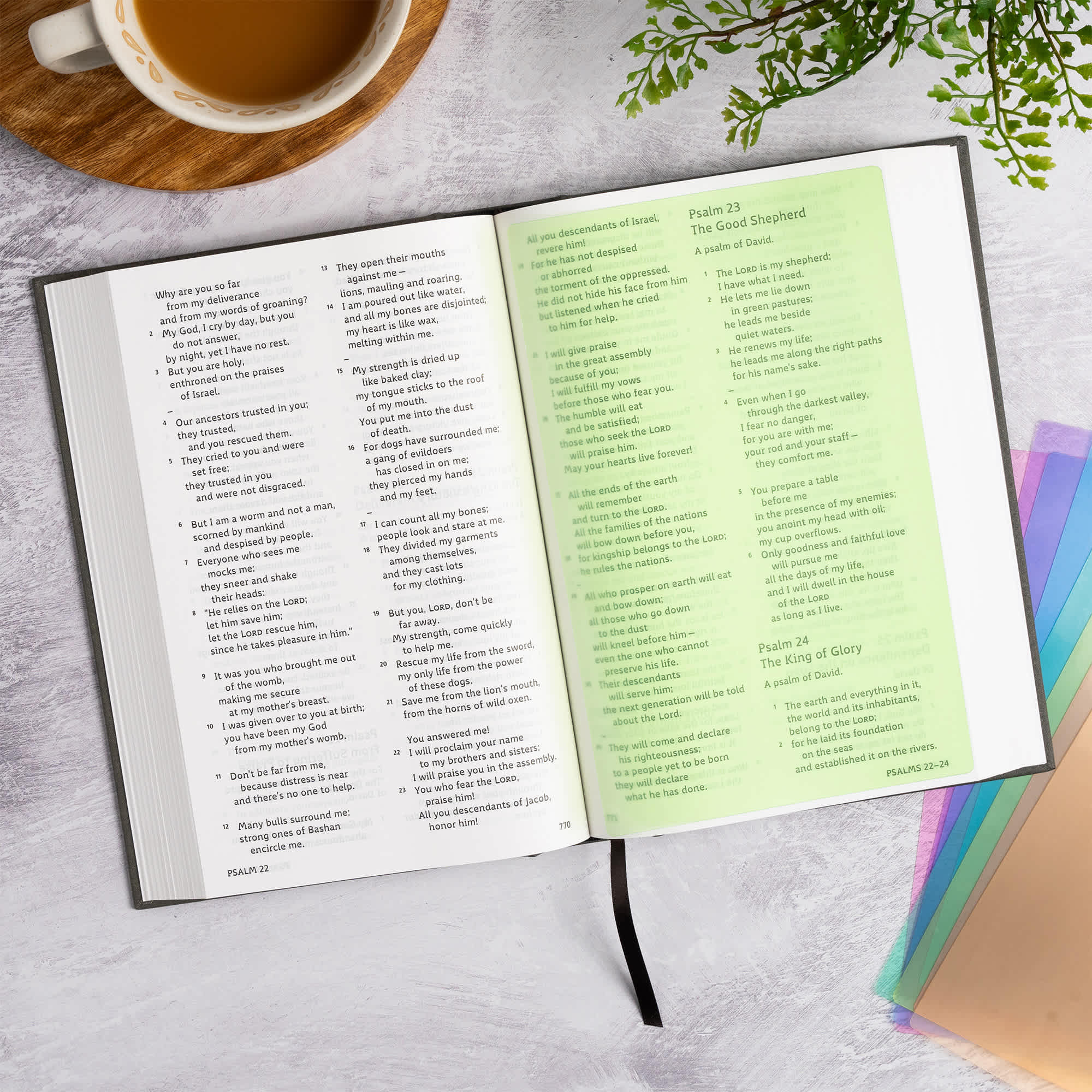 slide 4 of 18 for CSB Grace Bible, Charcoal Cloth Over Board (Dyslexia Friendly)