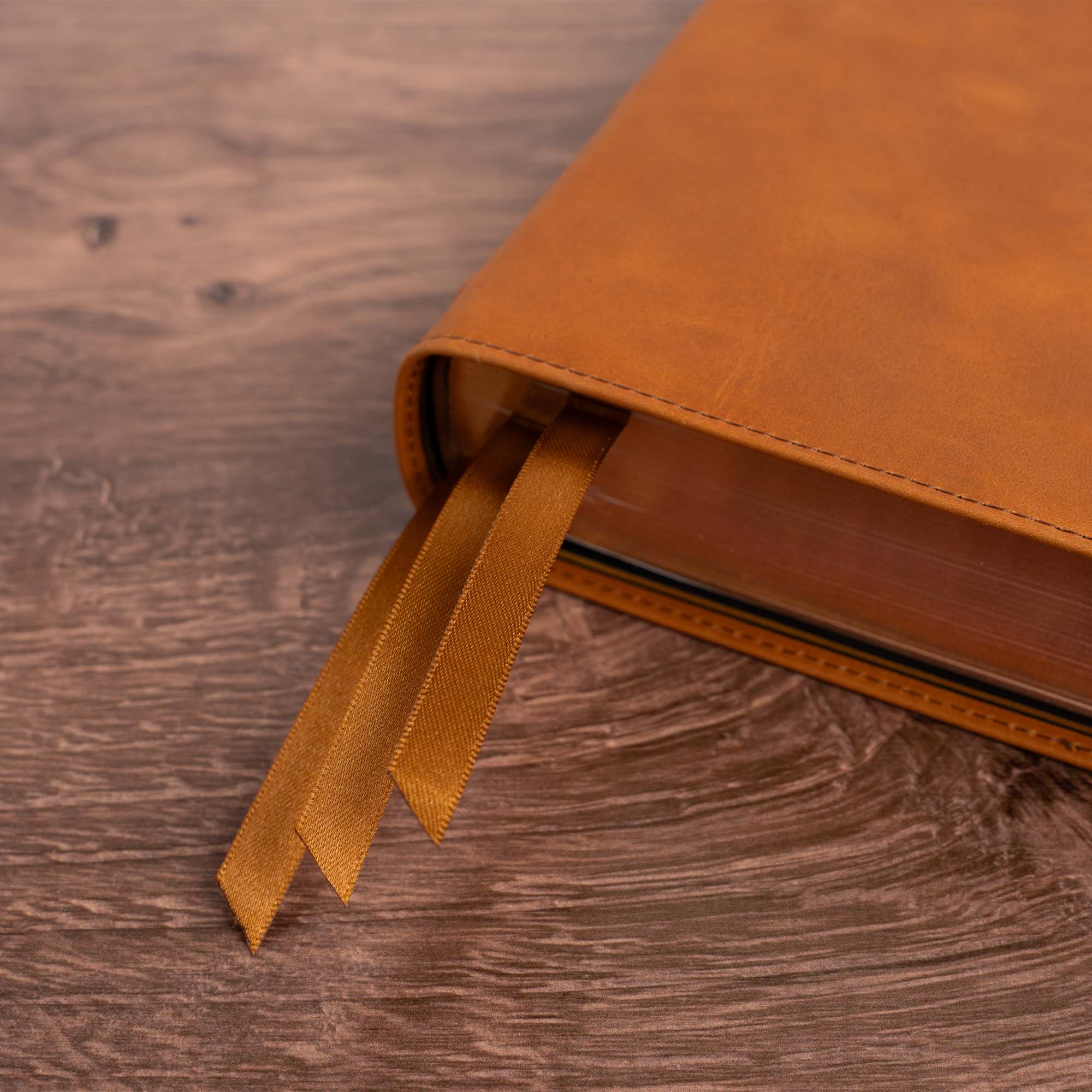 slide 11 of 15 for KJV Giant Print Bible, Holman Handcrafted Collection, Marbled Chestnut Premium Calfskin