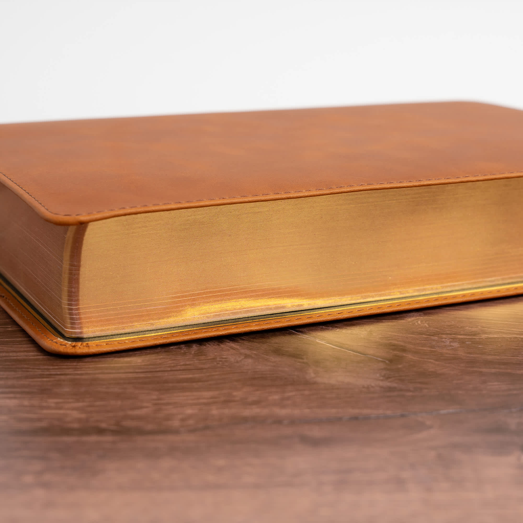 slide 12 of 15 for KJV Giant Print Bible, Holman Handcrafted Collection, Marbled Chestnut Premium Calfskin