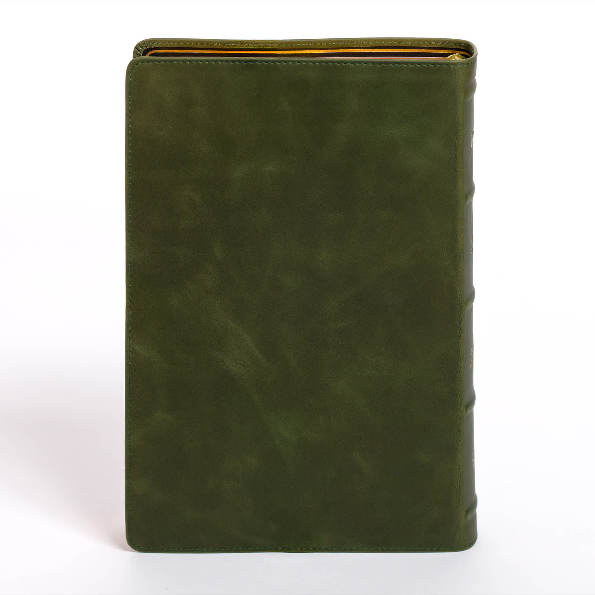 slide 10 of 12 for KJV Giant Print Bible, Holman Handcrafted Collection, Marbled Olive Premium Calfskin