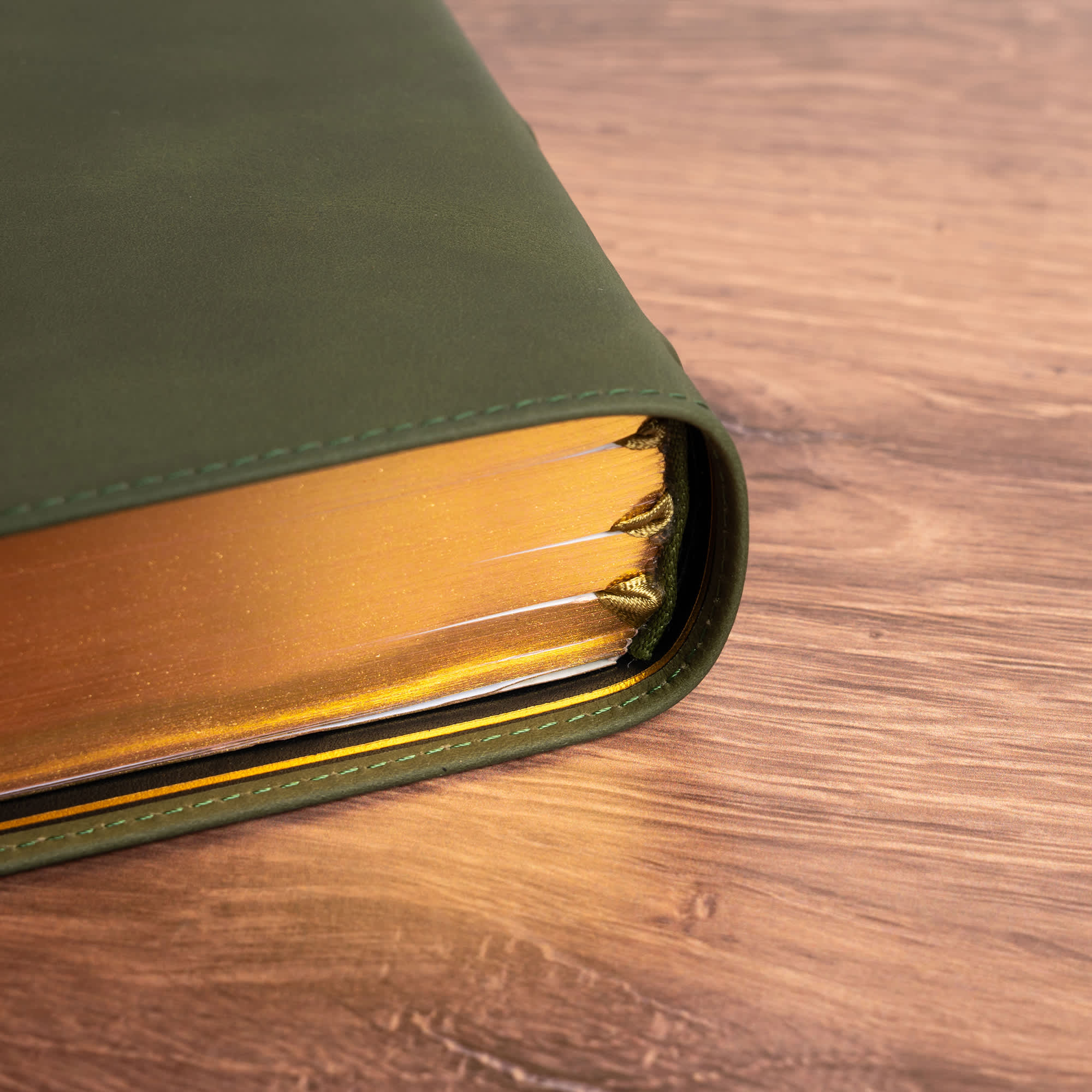 slide 16 of 17 for KJV Giant Print Bible, Holman Handcrafted Collection, Marbled Olive Premium Calfskin