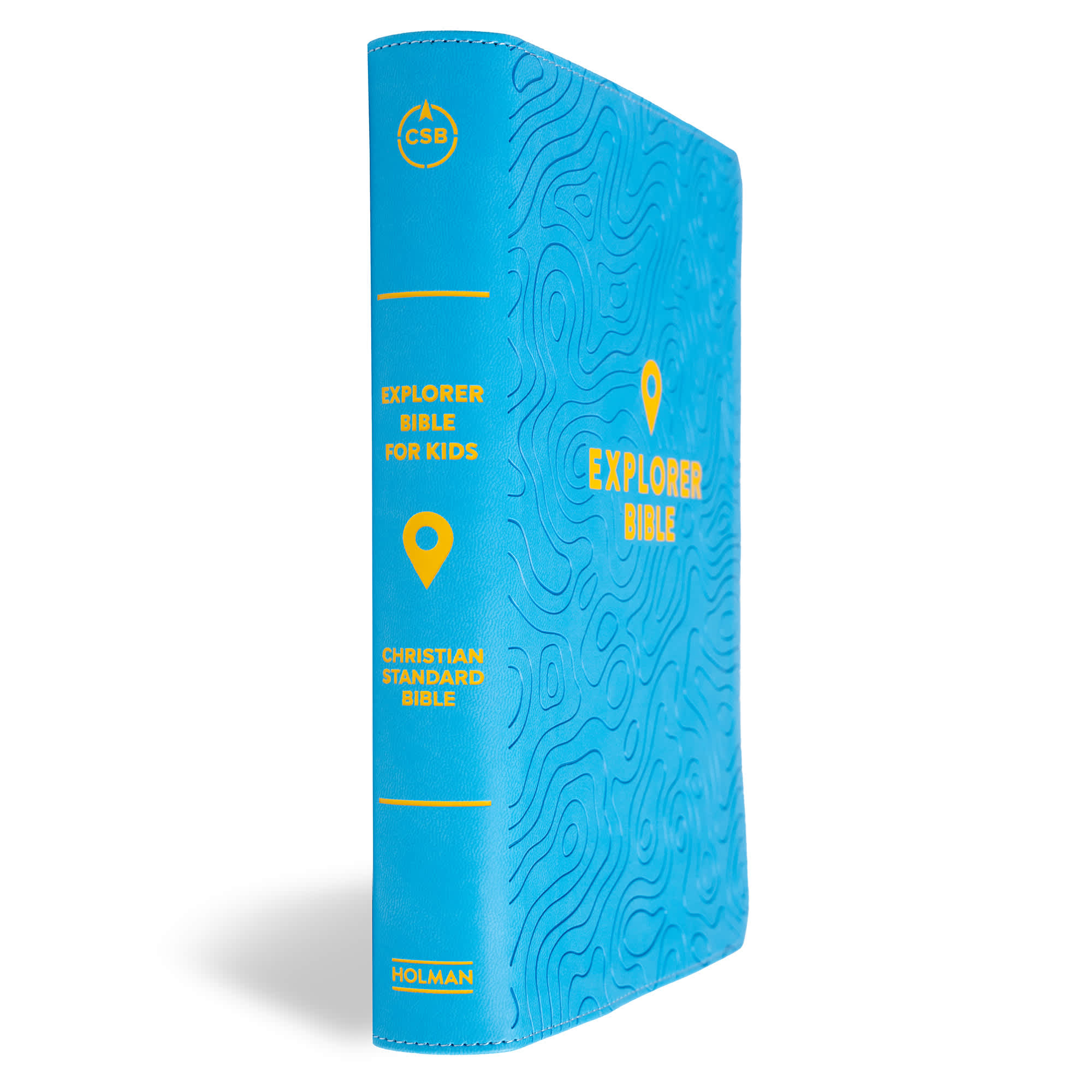 slide 2 of 10 for CSB Explorer Bible for Kids, Sky Blue LeatherTouch, Indexed