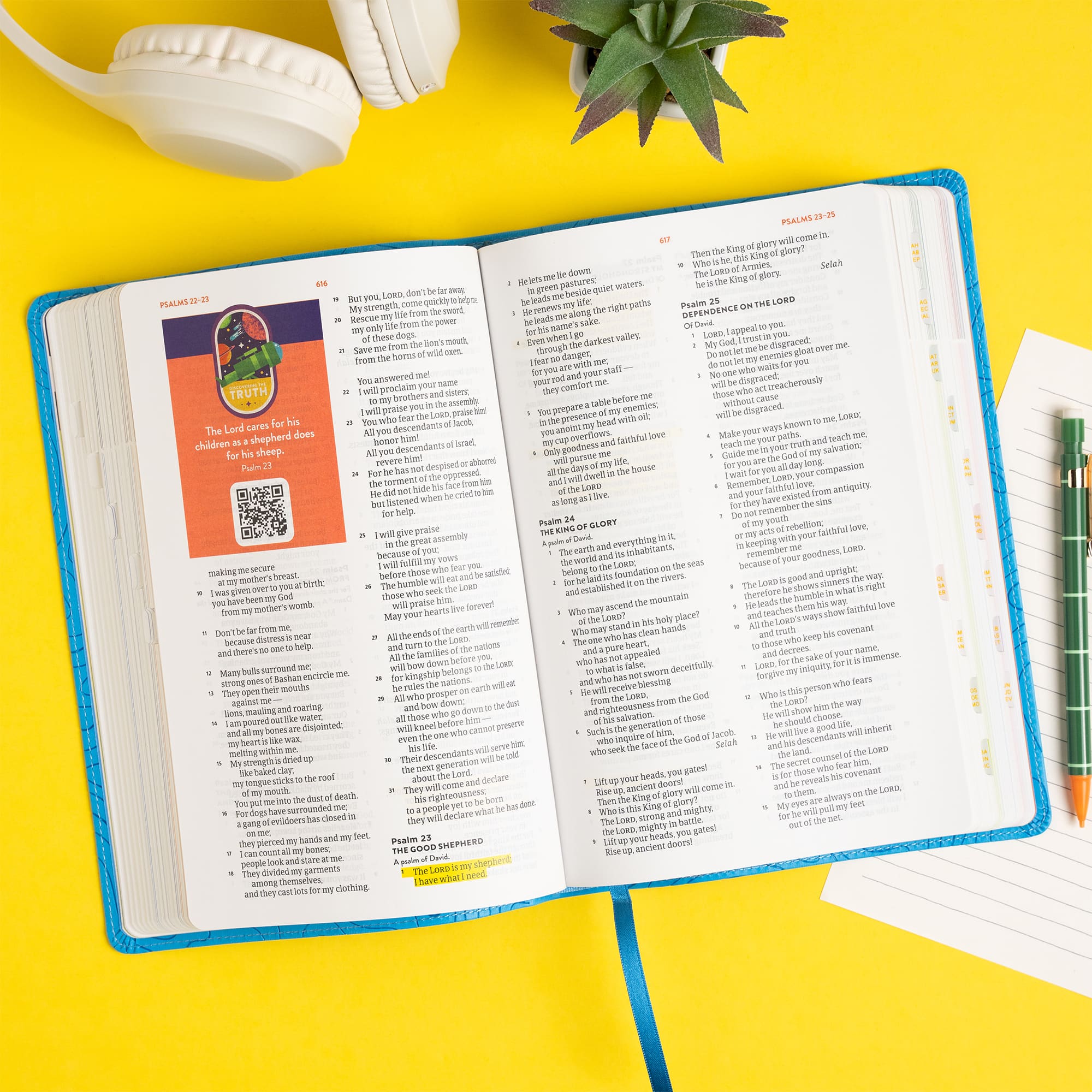 slide 4 of 10 for CSB Explorer Bible for Kids, Sky Blue LeatherTouch, Indexed