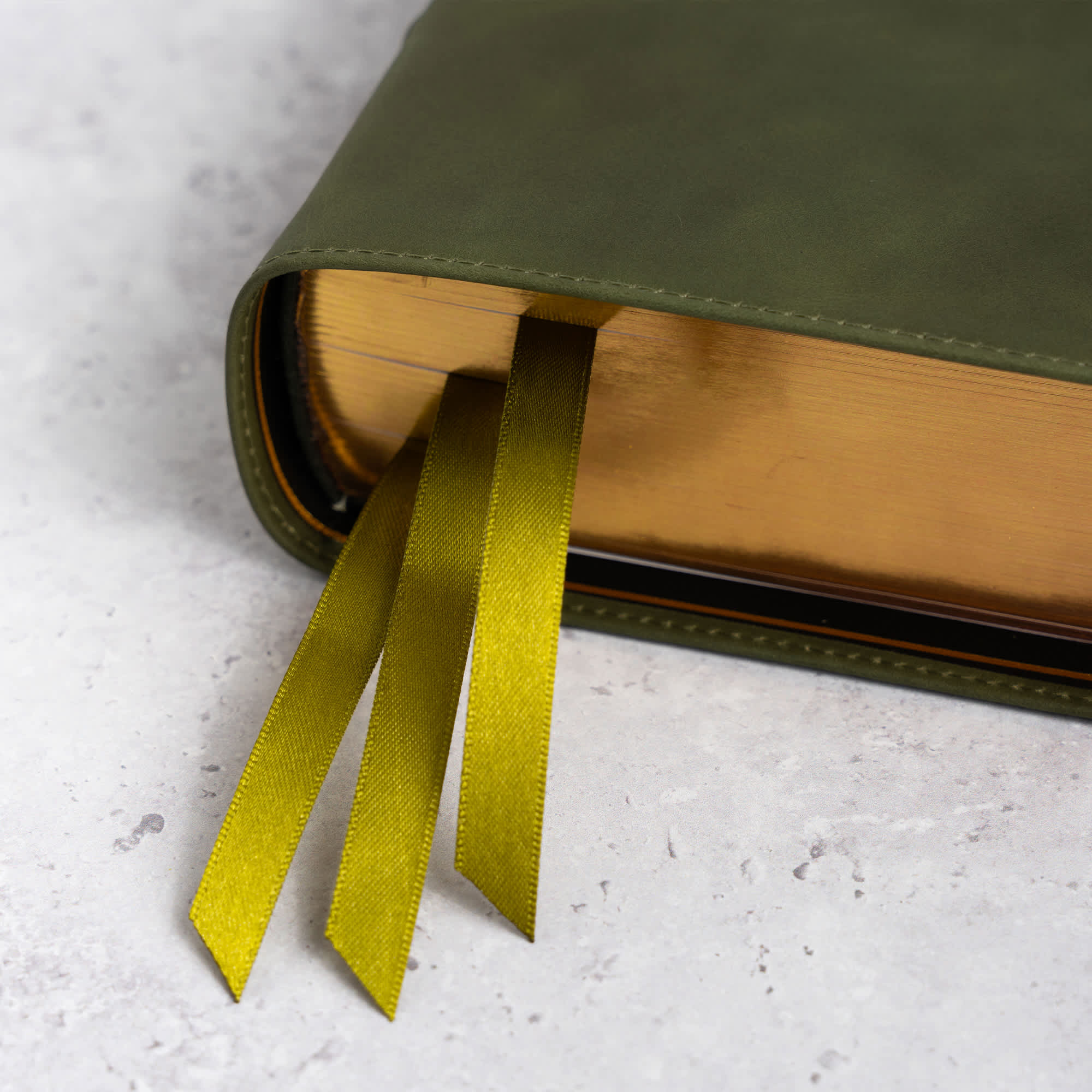 slide 15 of 17 for CSB She Reads Truth Bible, Holman Handcrafted Collection, Olive Premium Calfskin