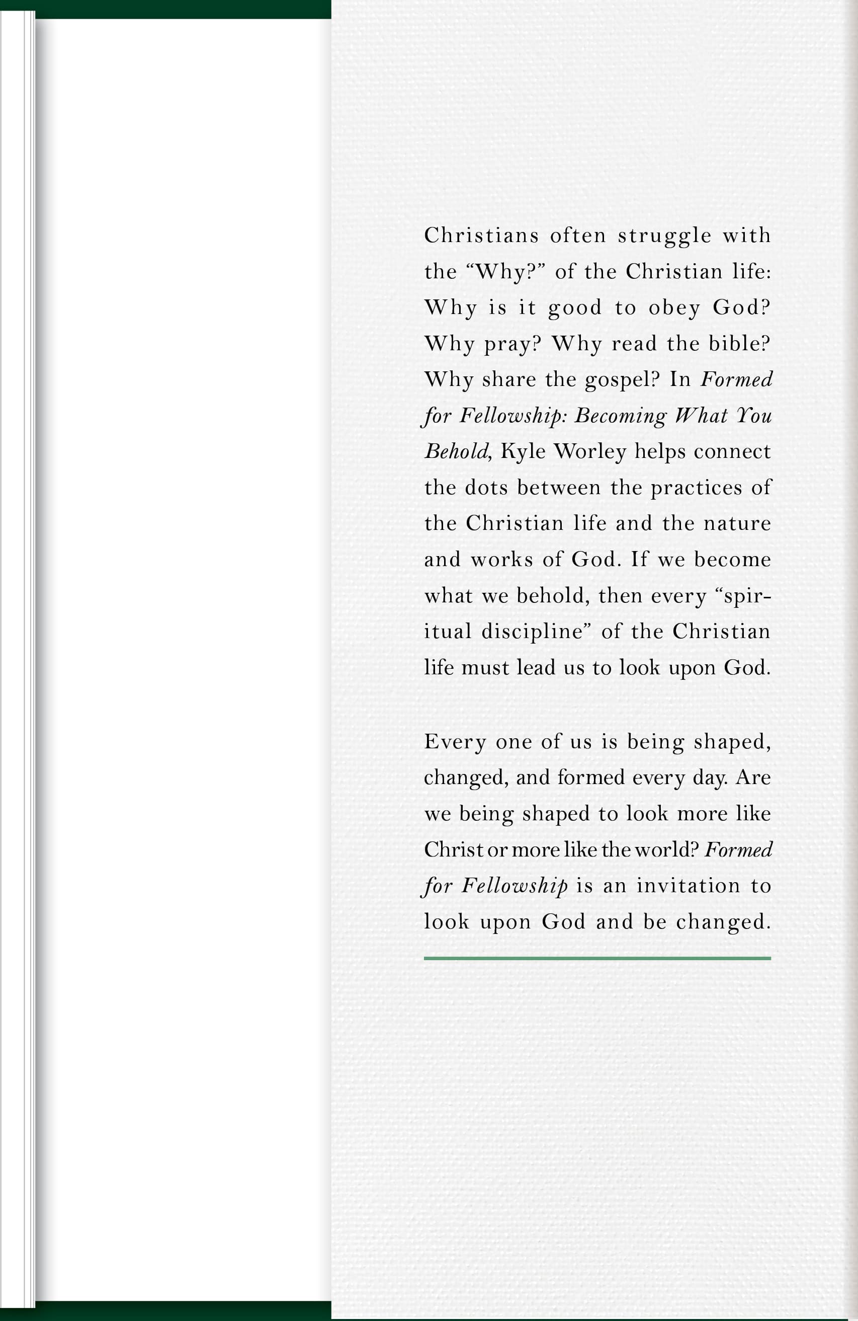 slide 4 of 4 for Formed for Fellowship
