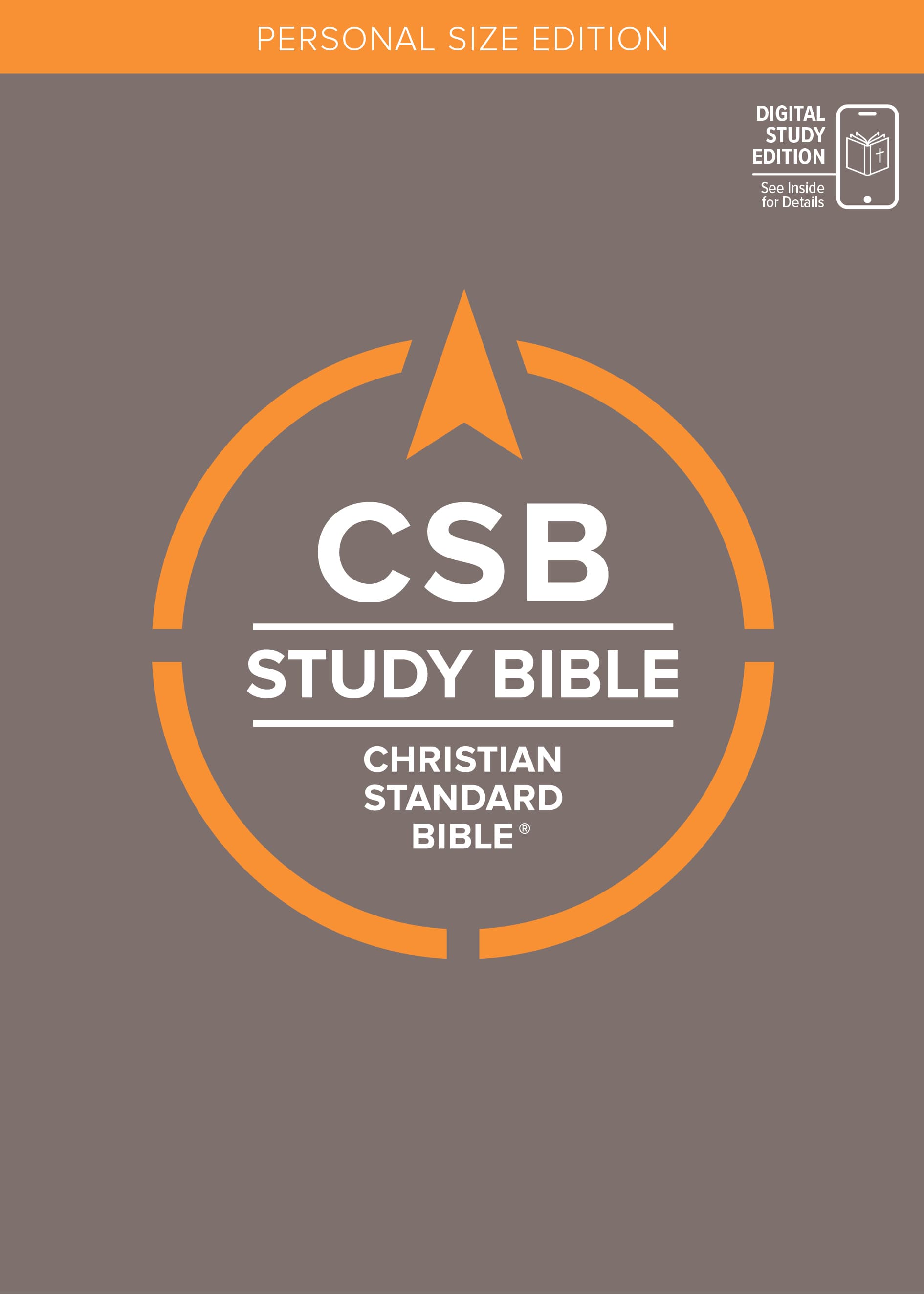 slide 2 of 16 for CSB Study Bible, Personal Size, Digital Study Edition, Charcoal Cloth Over Board