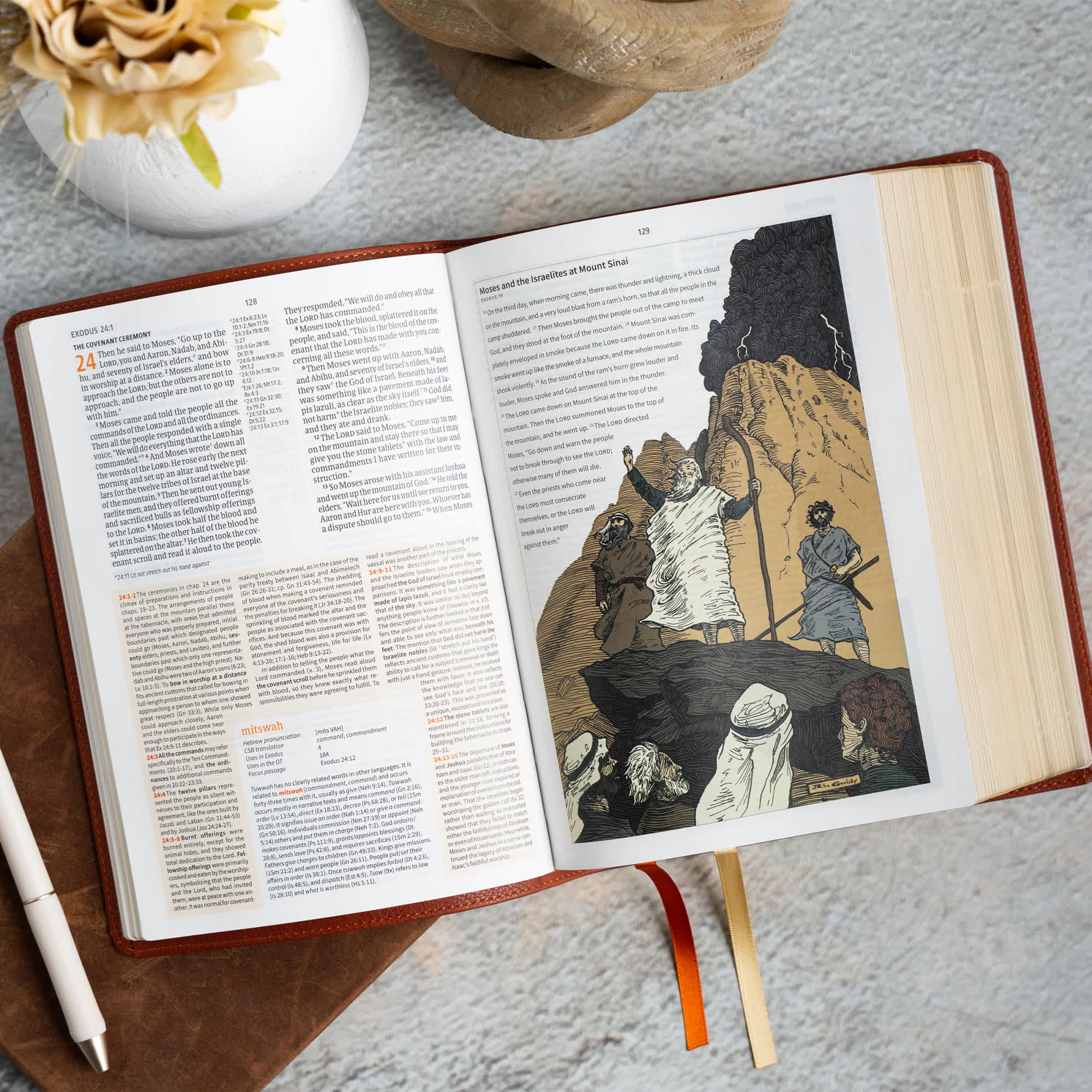 slide 5 of 11 for CSB Study Bible, Personal Size, Digital Study Edition, Burnt Sienna LeatherTouch
