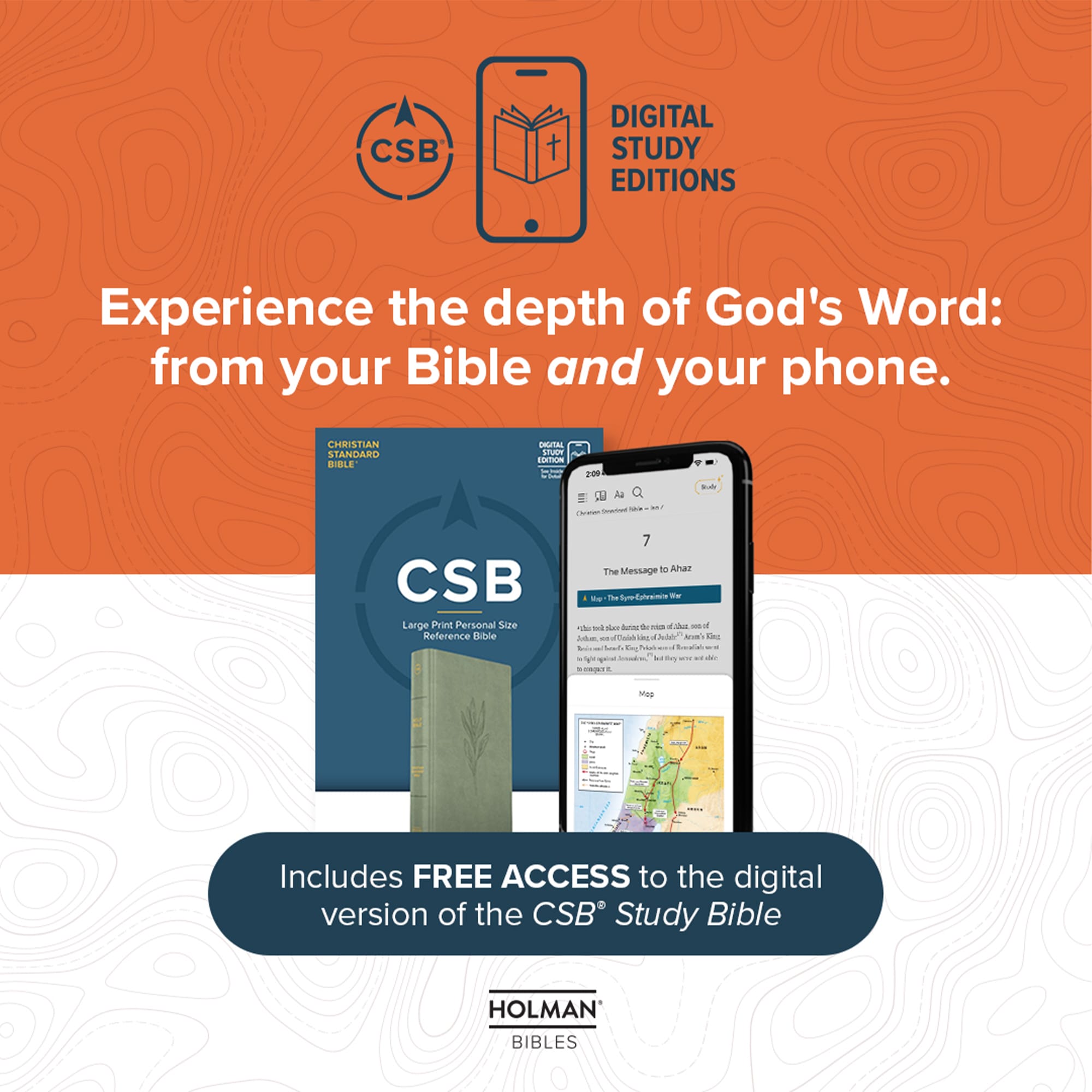 slide 12 of 14 for CSB Study Bible, Personal Size, Digital Study Edition, Burnt Sienna LeatherTouch