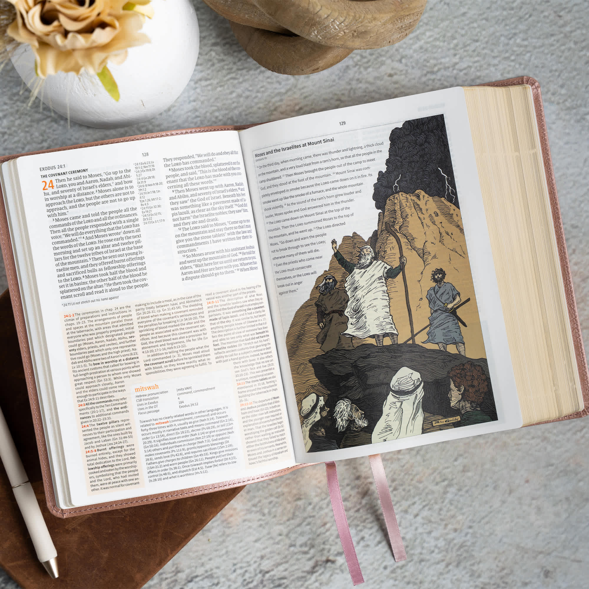 slide 5 of 11 for CSB Study Bible, Personal Size, Digital Study Edition, Rose Gold LeatherTouch