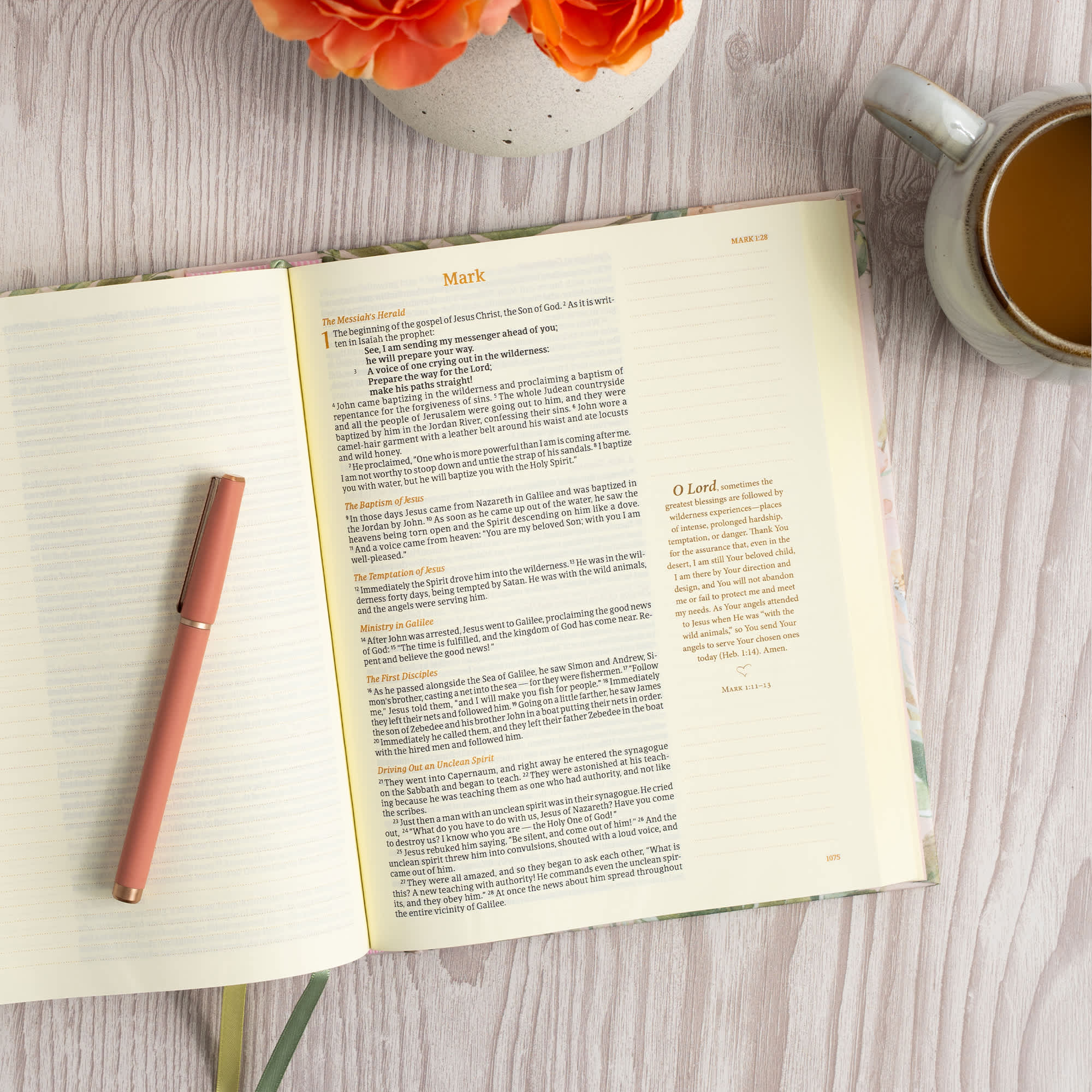 slide 6 of 13 for CSB Notetaking Bible, Revive Our Hearts Edition, Floral Cloth Over Board