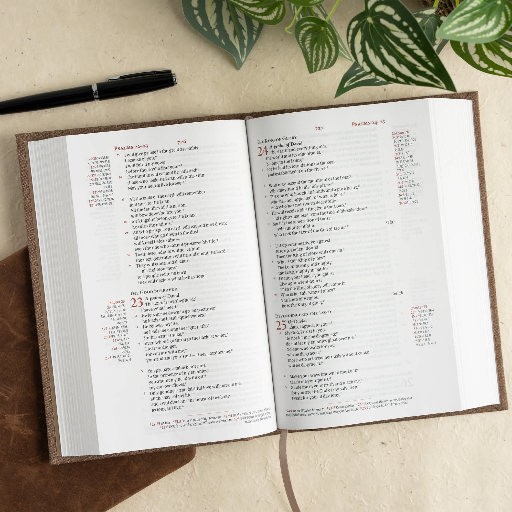 slide 5 of 11 for CSB Single-Column Personal Size Reference Bible, Brown Cloth Over Board