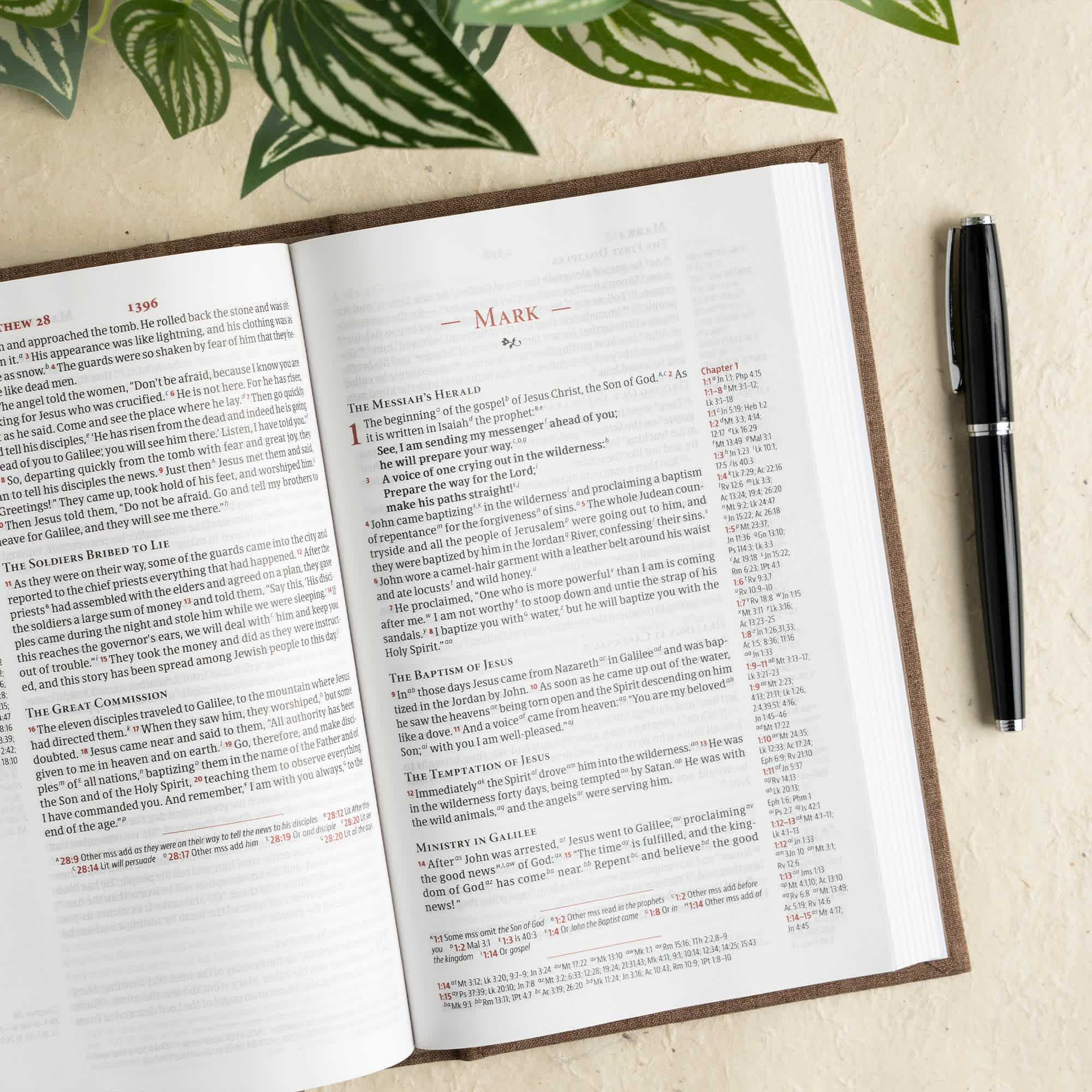 slide 6 of 11 for CSB Single-Column Personal Size Reference Bible, Brown Cloth Over Board