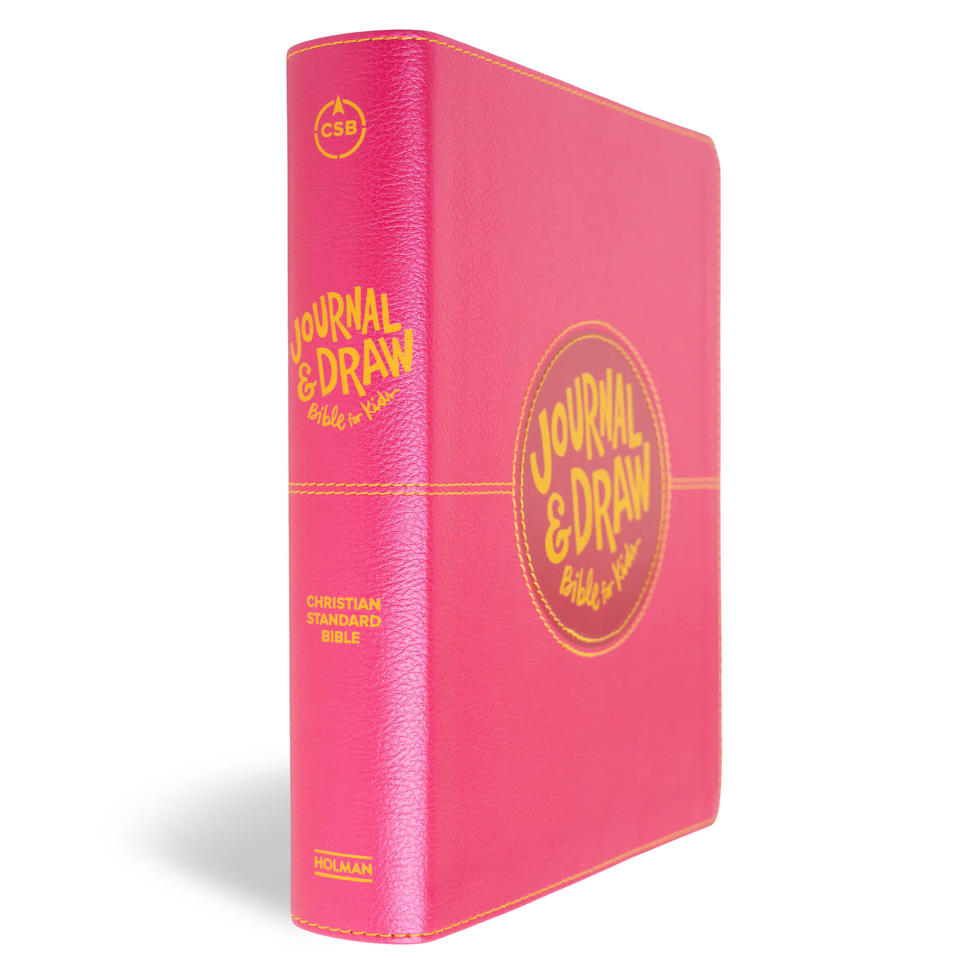 slide 2 of 10 for CSB Journal and Draw Bible for Kids, Pink LeatherTouch