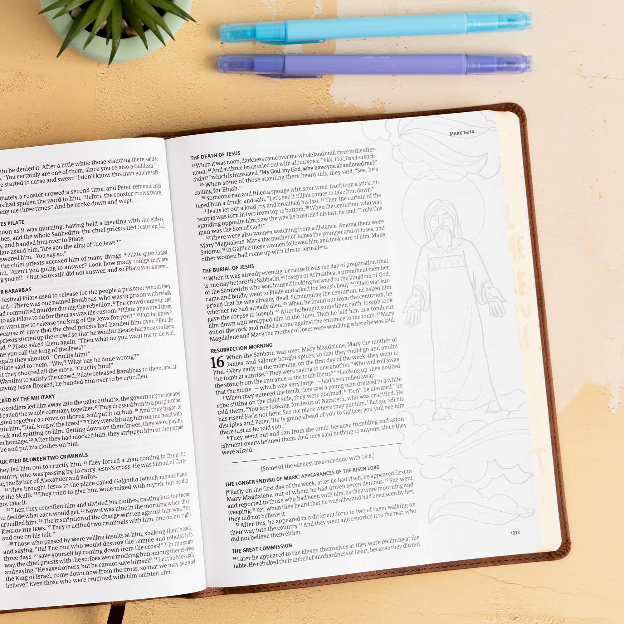 slide 6 of 10 for CSB Journal and Draw Bible for Kids, Brown Cork LeatherTouch