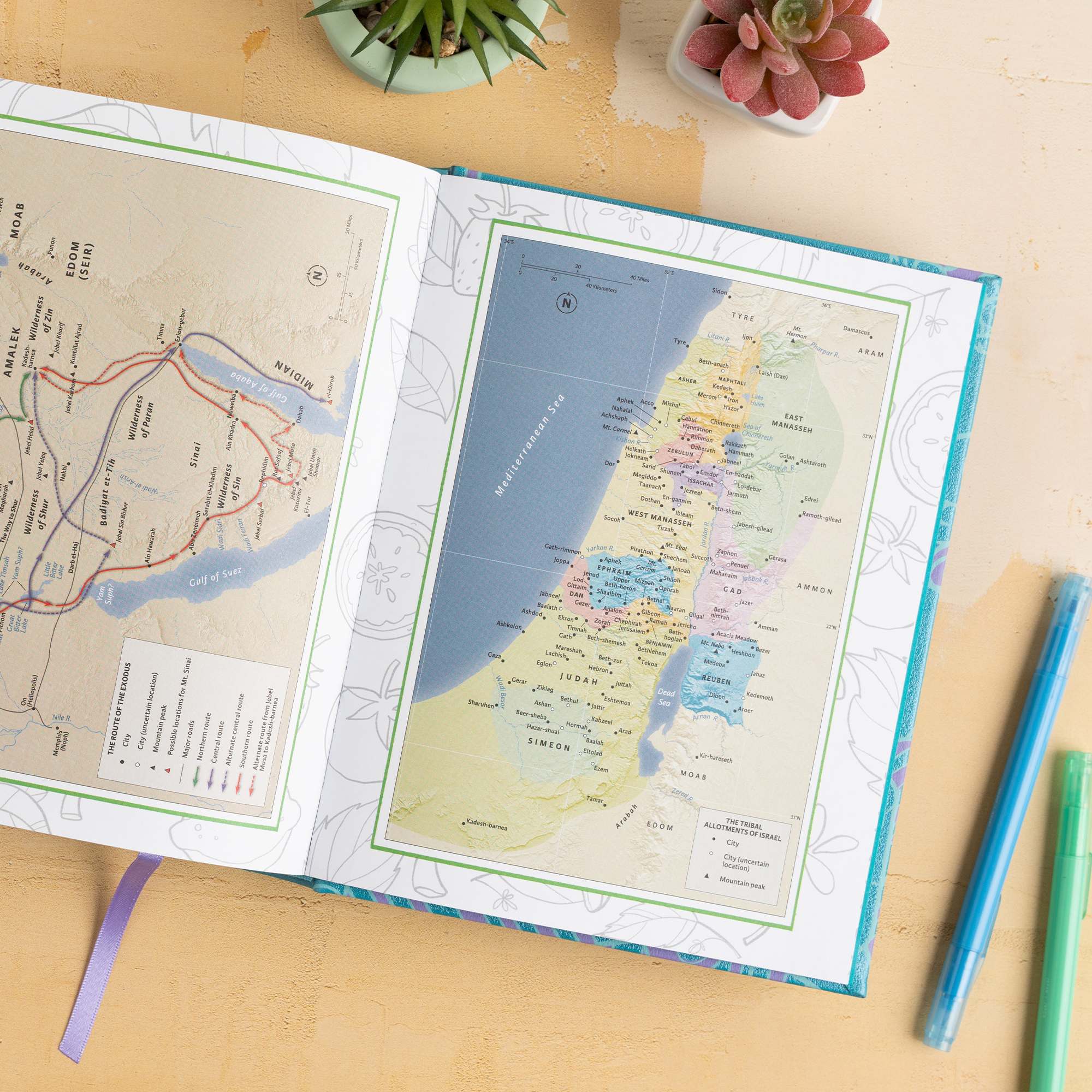 slide 7 of 10 for CSB Journal and Draw Bible for Kids, Teal LeatherTouch Over Board