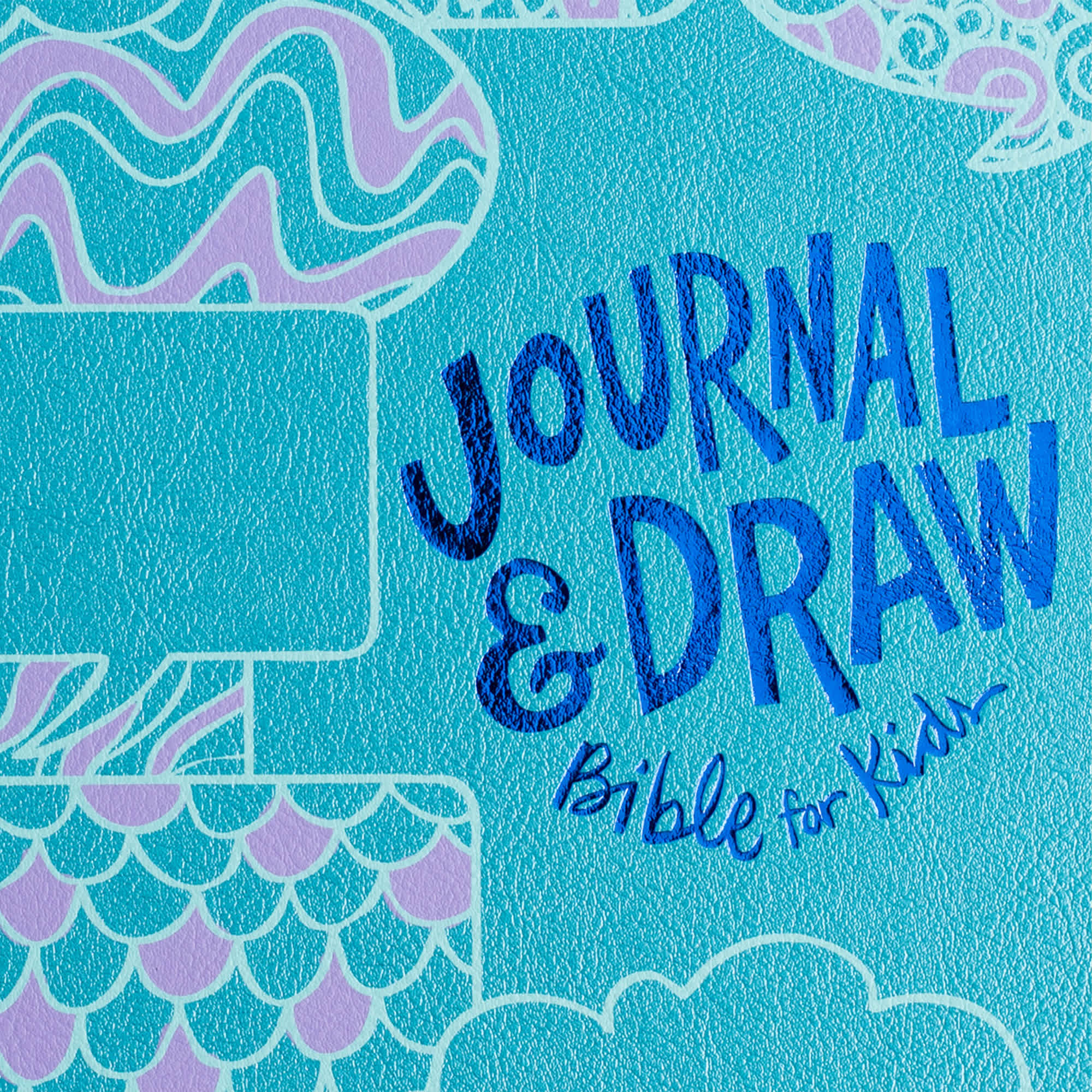 slide 9 of 10 for CSB Journal and Draw Bible for Kids, Teal LeatherTouch Over Board