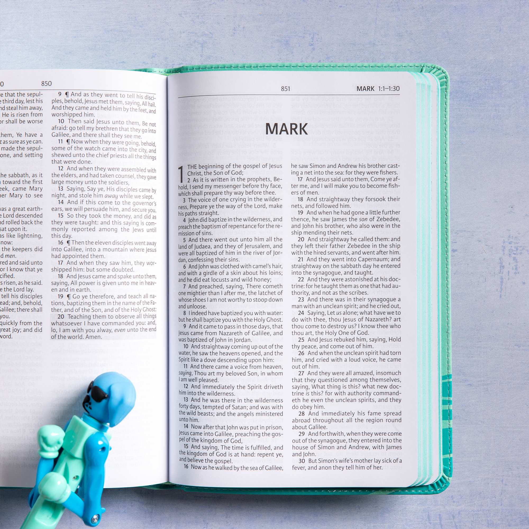 slide 9 of 16 for KJV Easy-for-Me Bible for Early Readers, Seafoam LeatherTouch
