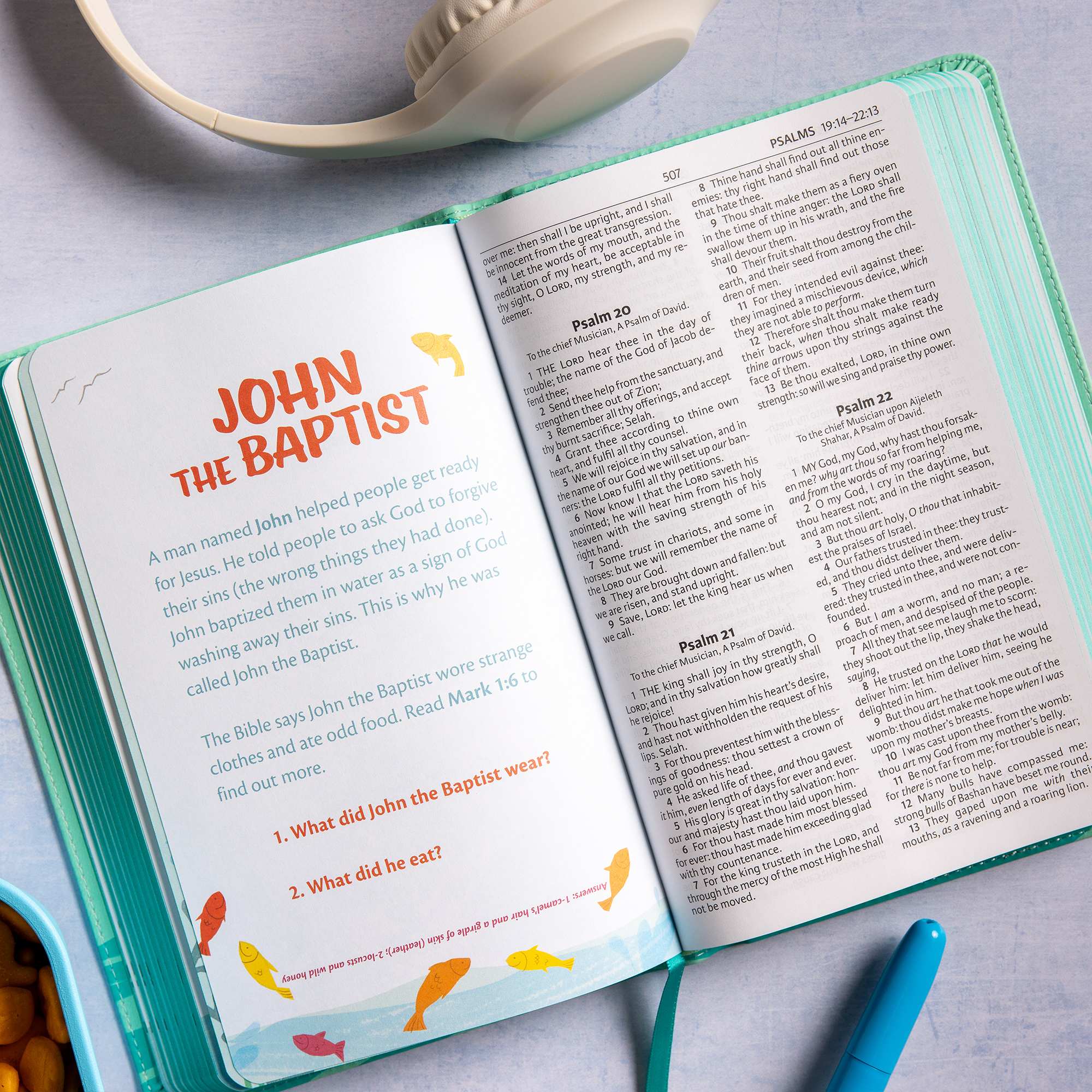 slide 15 of 16 for KJV Easy-for-Me Bible for Early Readers, Seafoam LeatherTouch