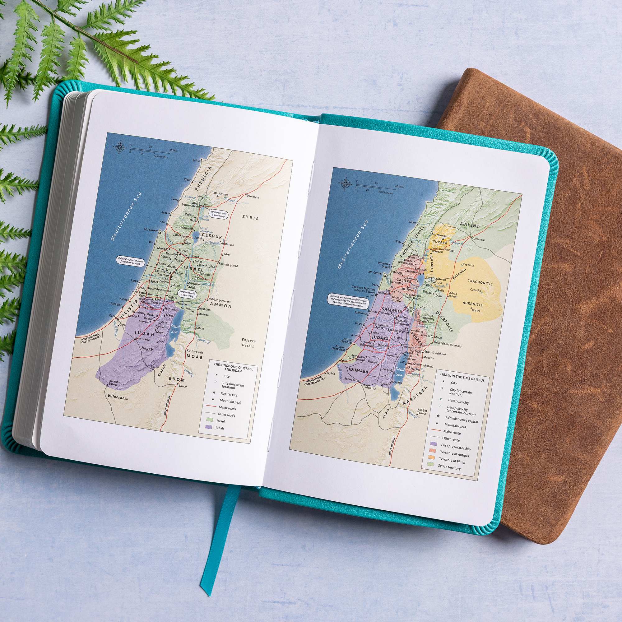 slide 8 of 11 for KJV Personal Size Bible, Teal LeatherTouch