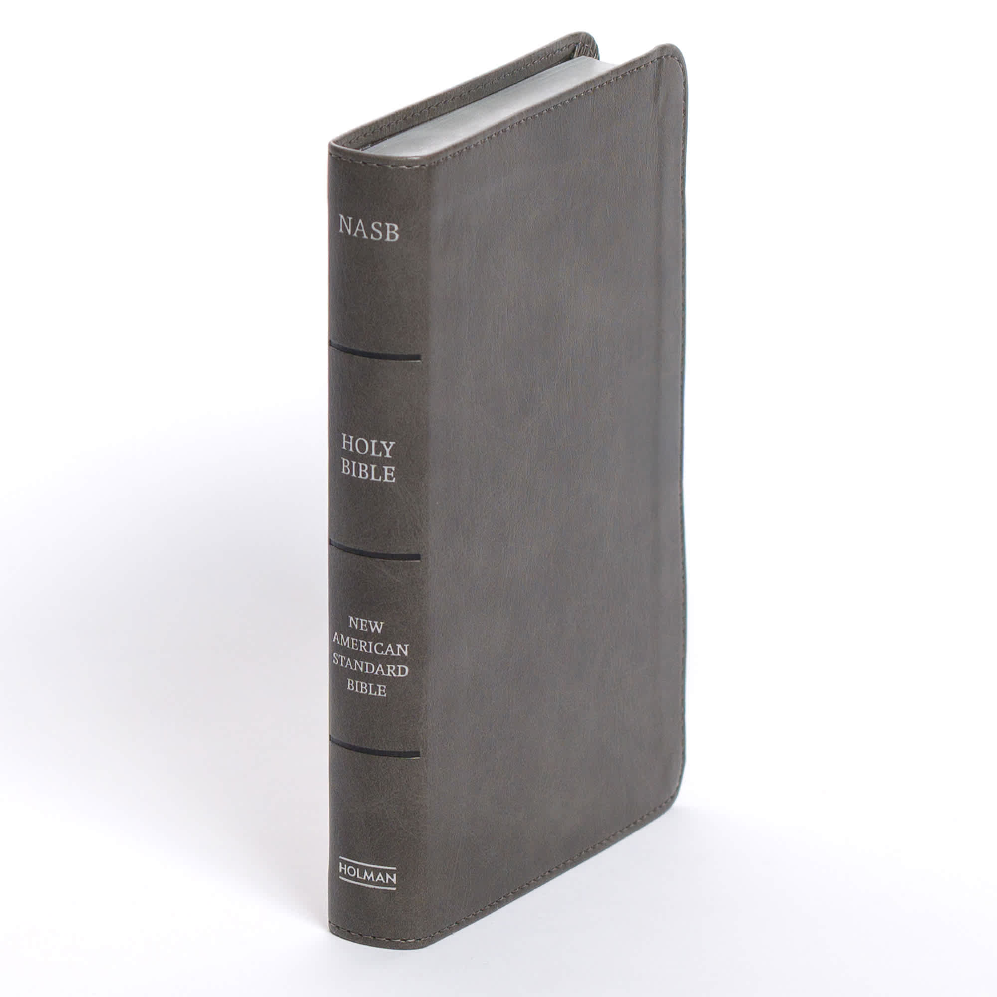 slide 2 of 7 for NASB Personal Size Bible, Charcoal LeatherTouch