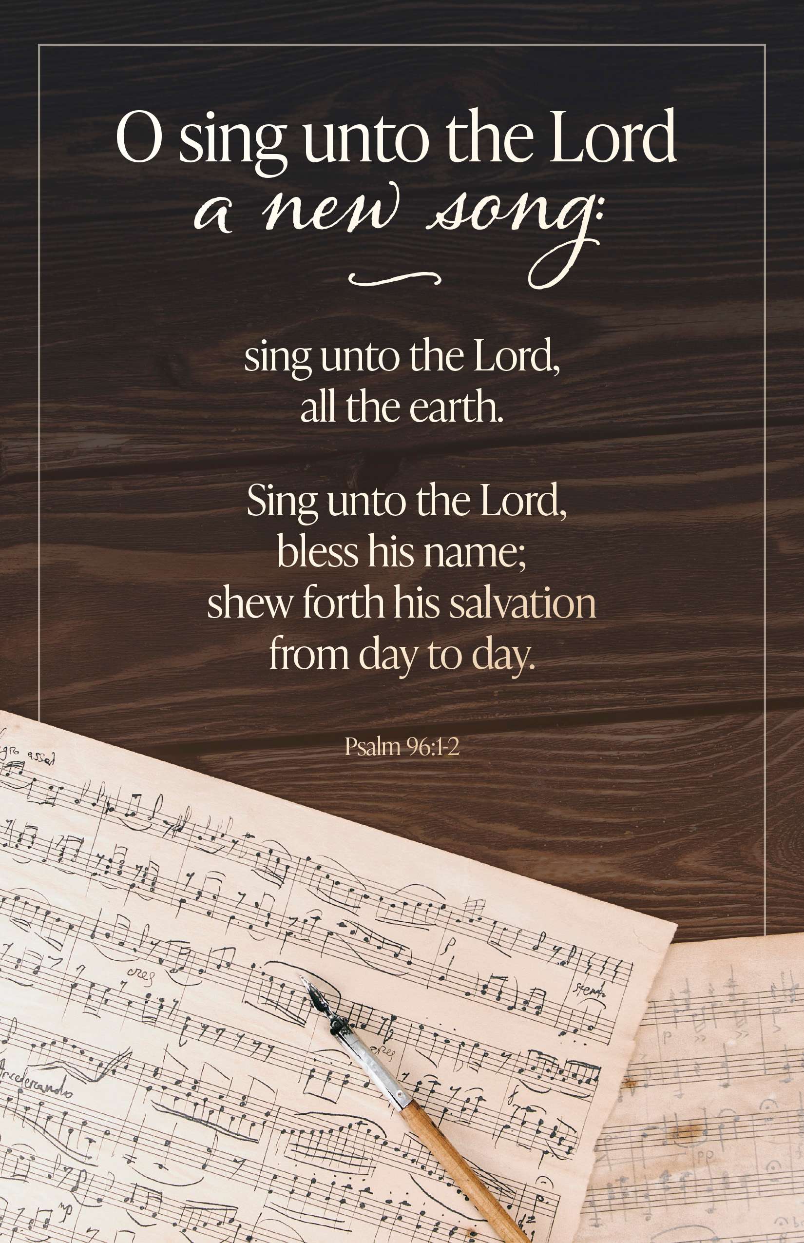 General Worship Bulletin: Unto the Lord (Package of 100)