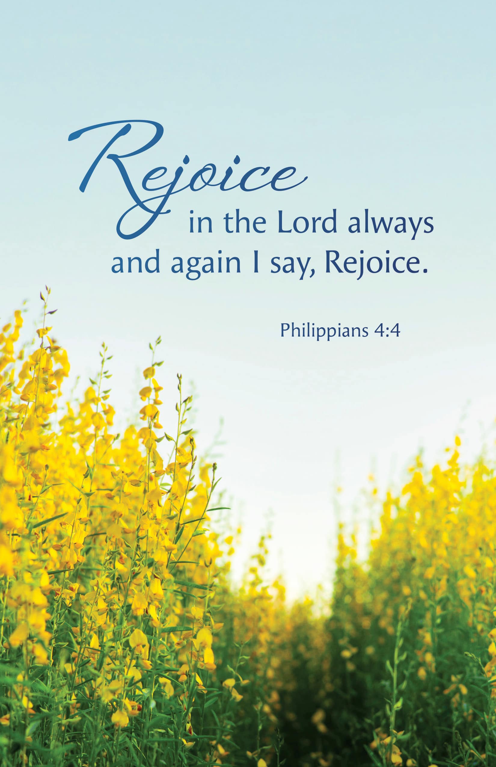 General Worship Bulletin: Rejoice (Package of 100)