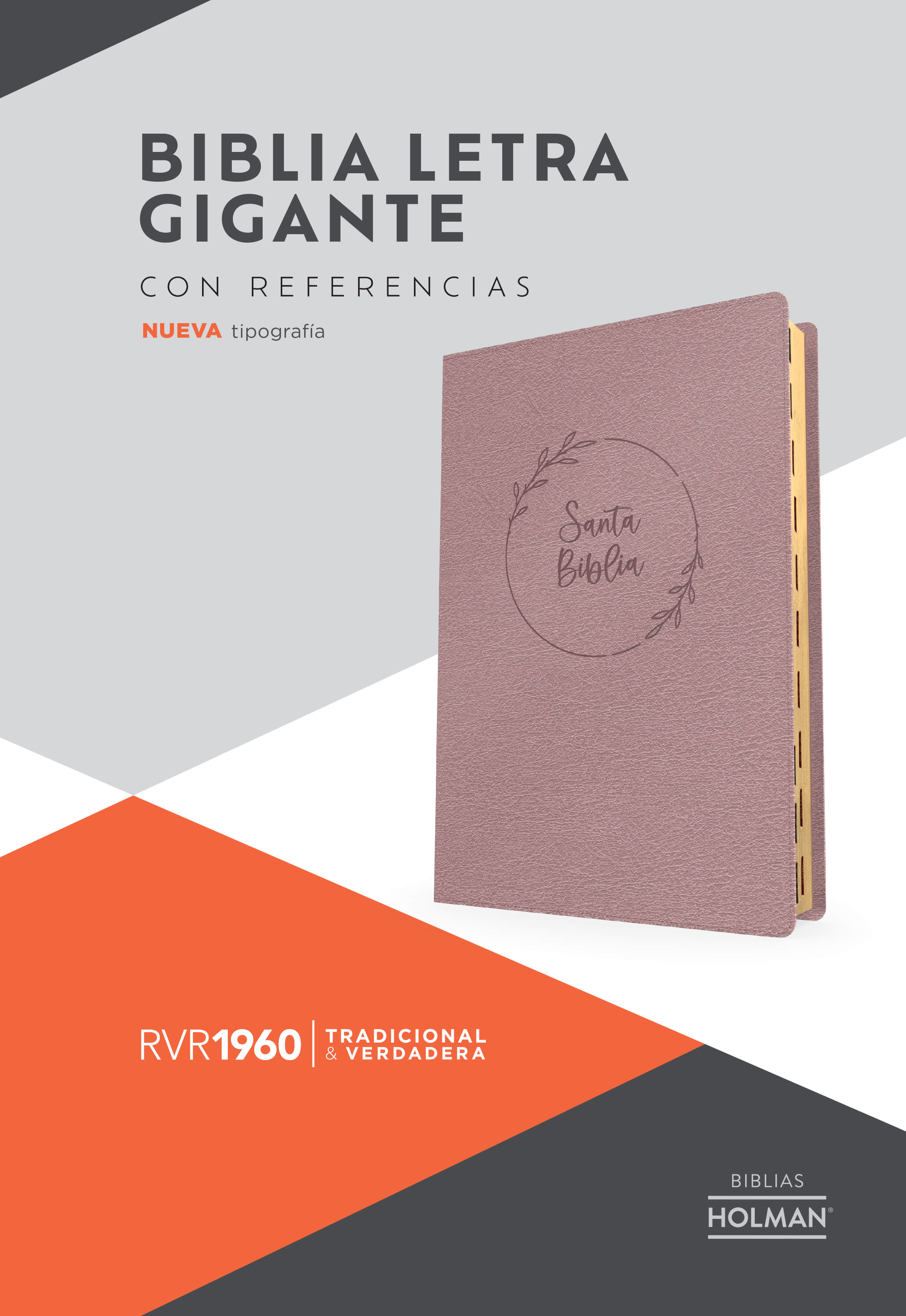 slide 3 of 3 for RVR 1960 Biblia letra gigante, rosa perla, símil piel, con índice