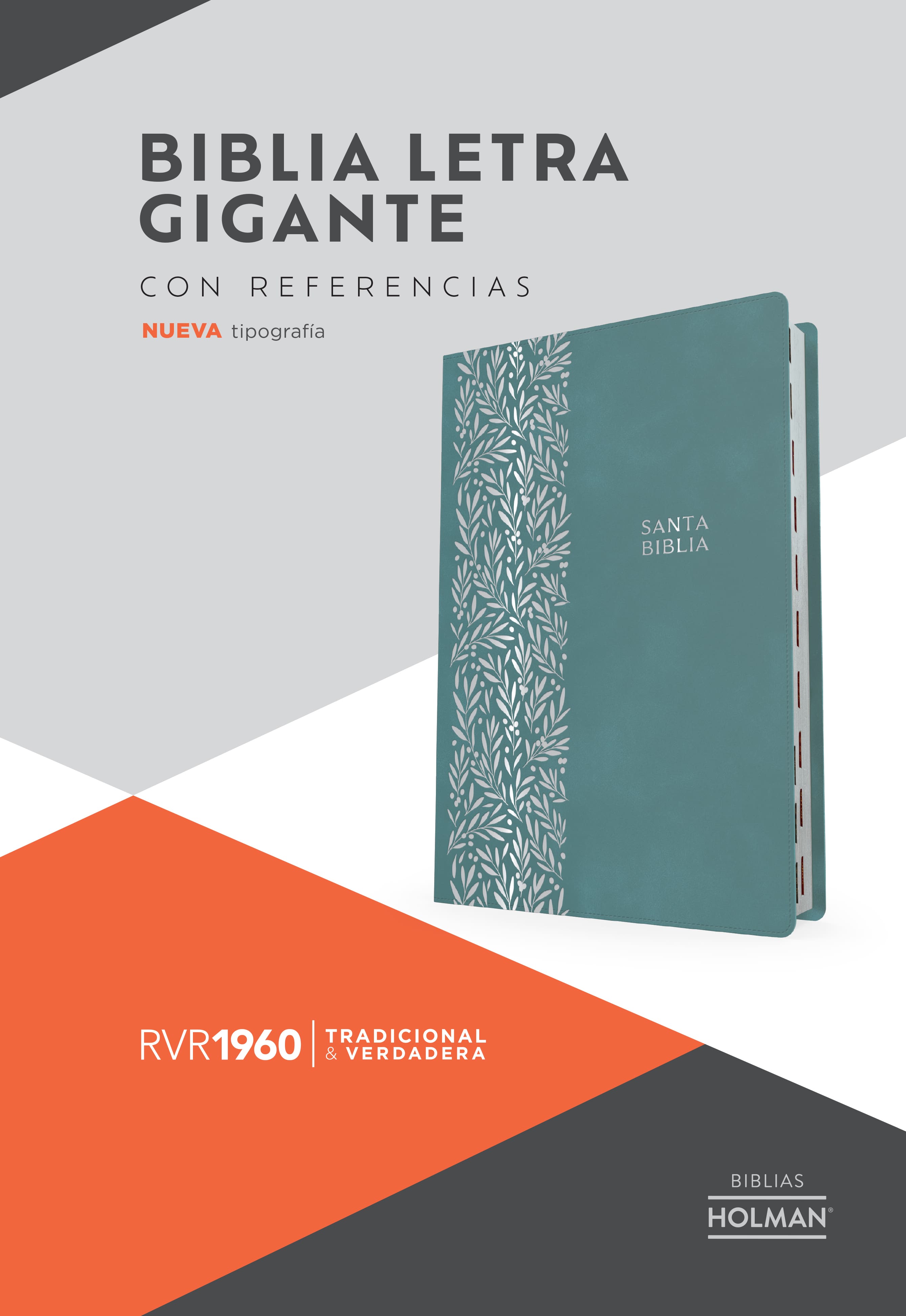 slide 3 of 3 for RVR 1960 Biblia letra gigante, verde esmeralda, símil piel, con índice