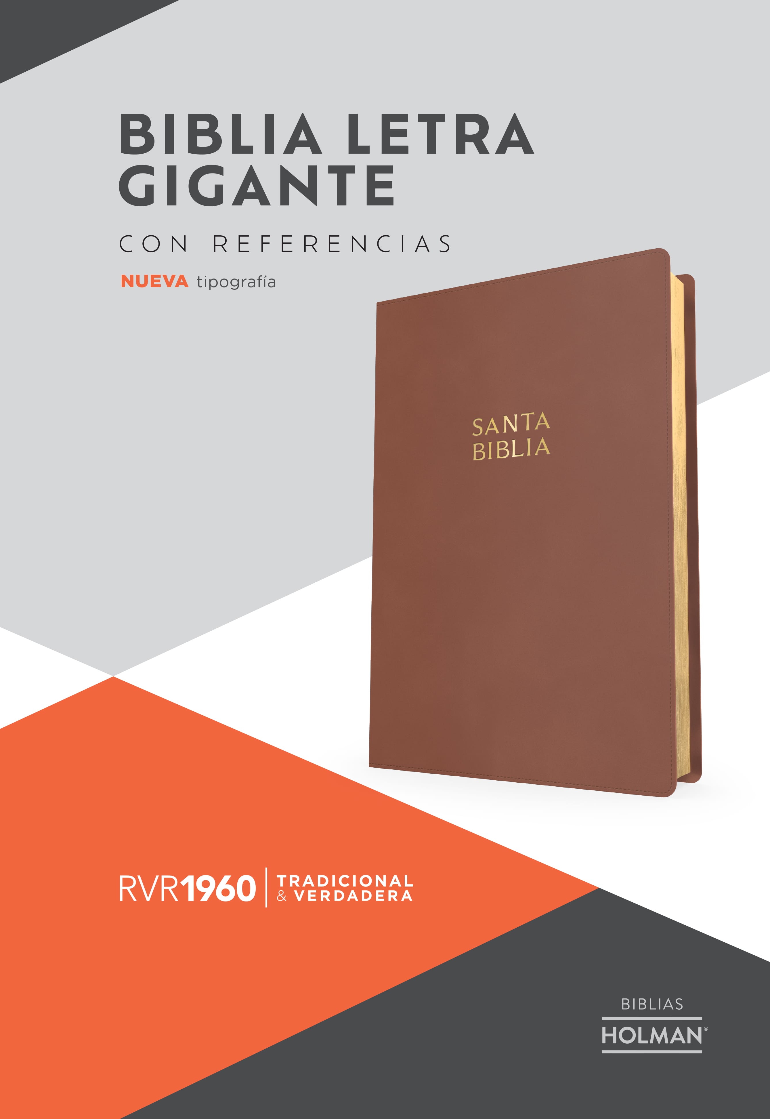 slide 3 of 3 for RVR 1960 Biblia letra gigante, café madera, símil piel