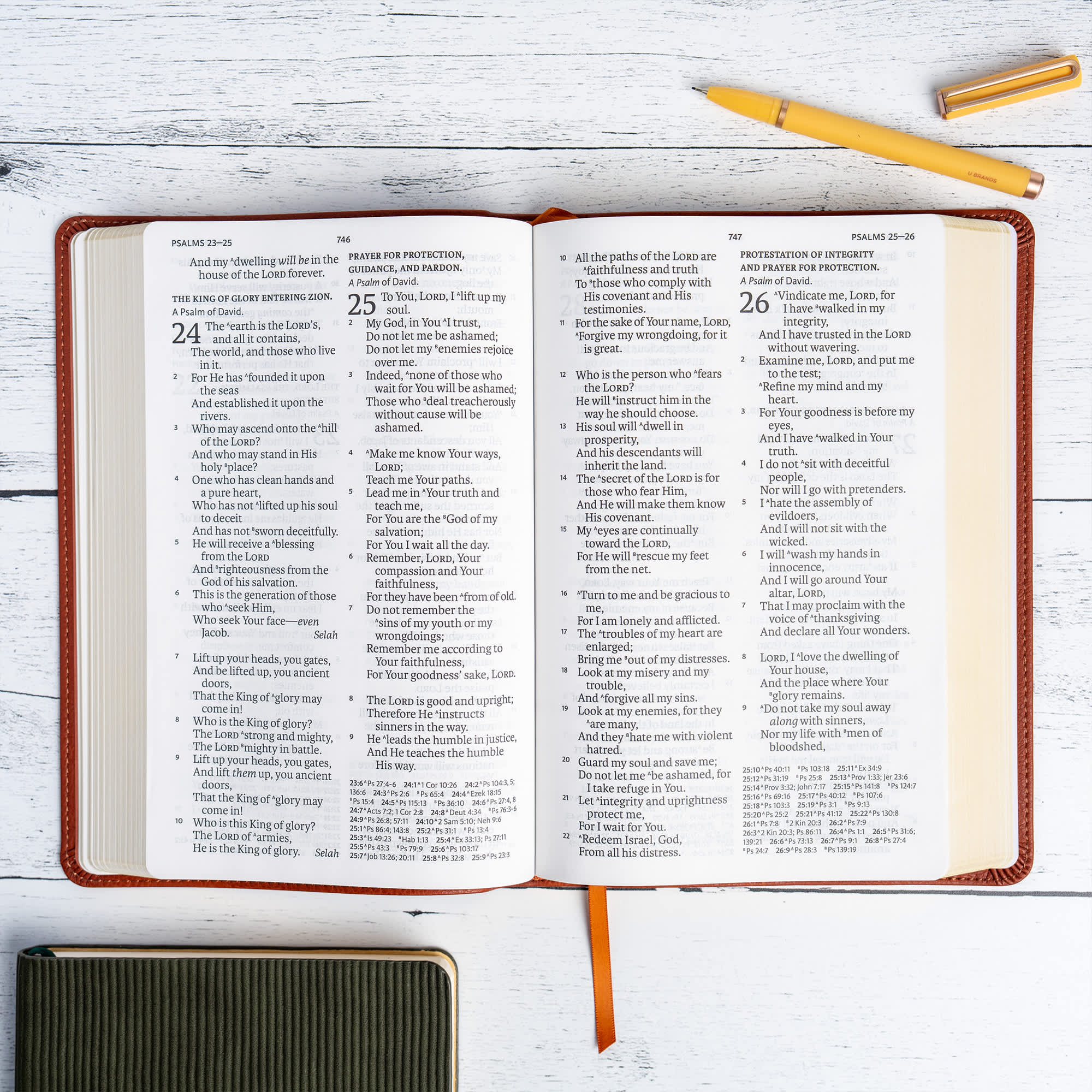 slide 6 of 11 for NASB Personal Size Giant Print Bible, Burnt Sienna LeatherTouch
