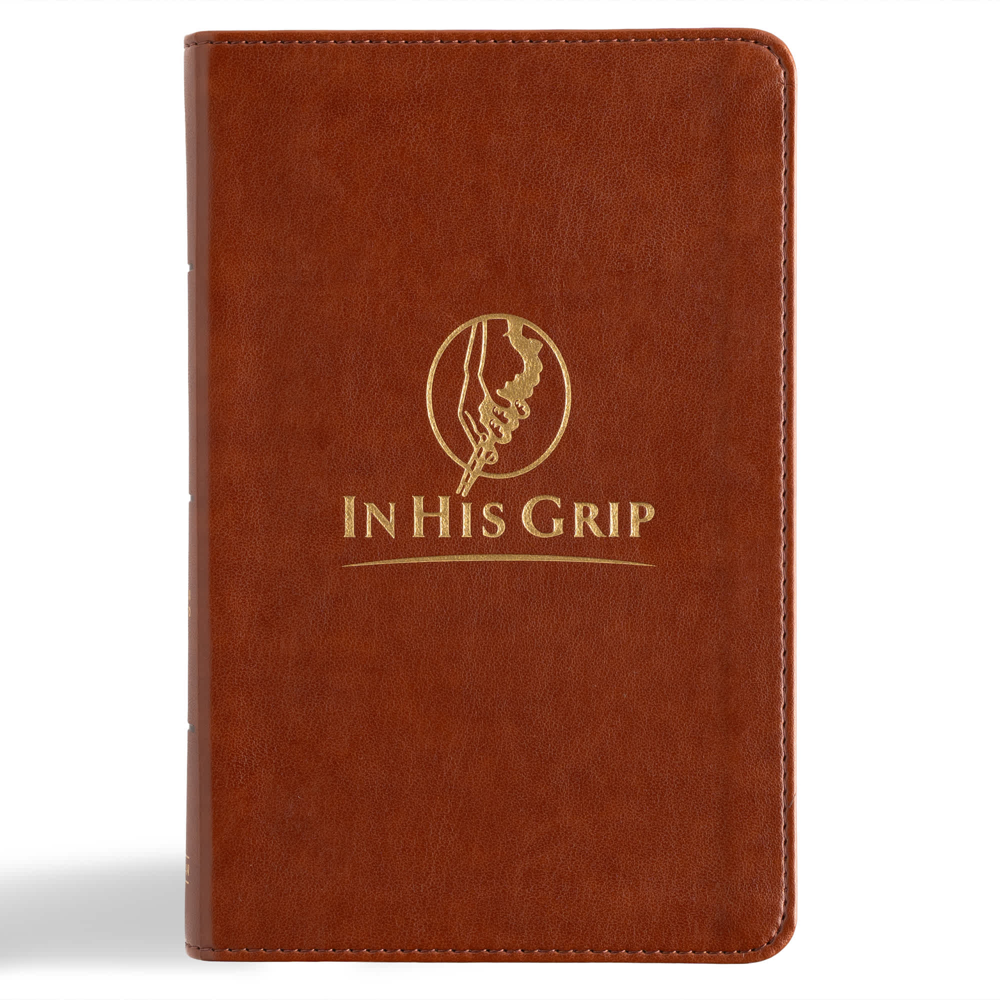 slide 1 of 12 for CSB In His Grip Golfer's Bible, Brown LeatherTouch