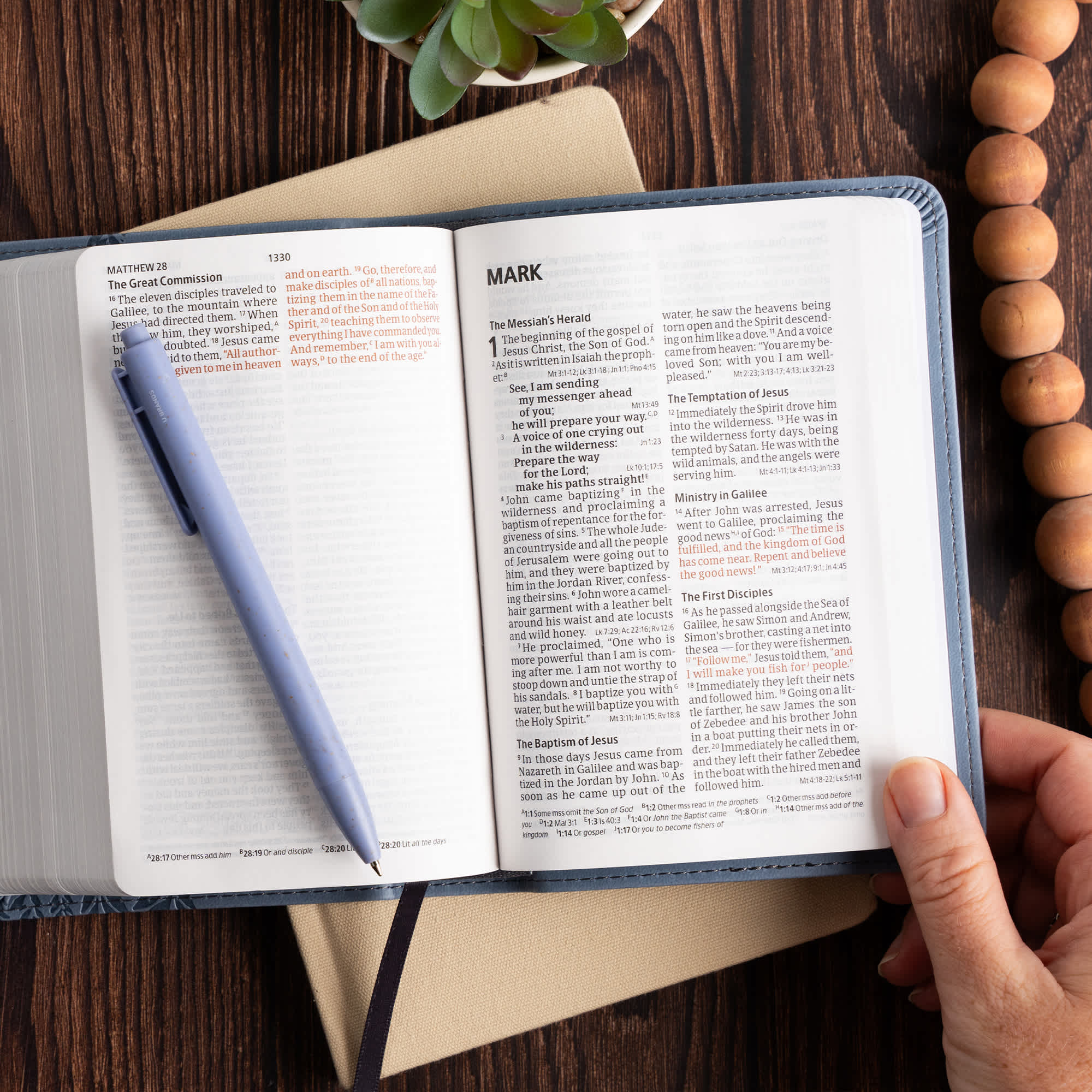 slide 6 of 13 for CSB Large Print Compact Reference Bible, Digital Study Edition, Slate LeatherTouch