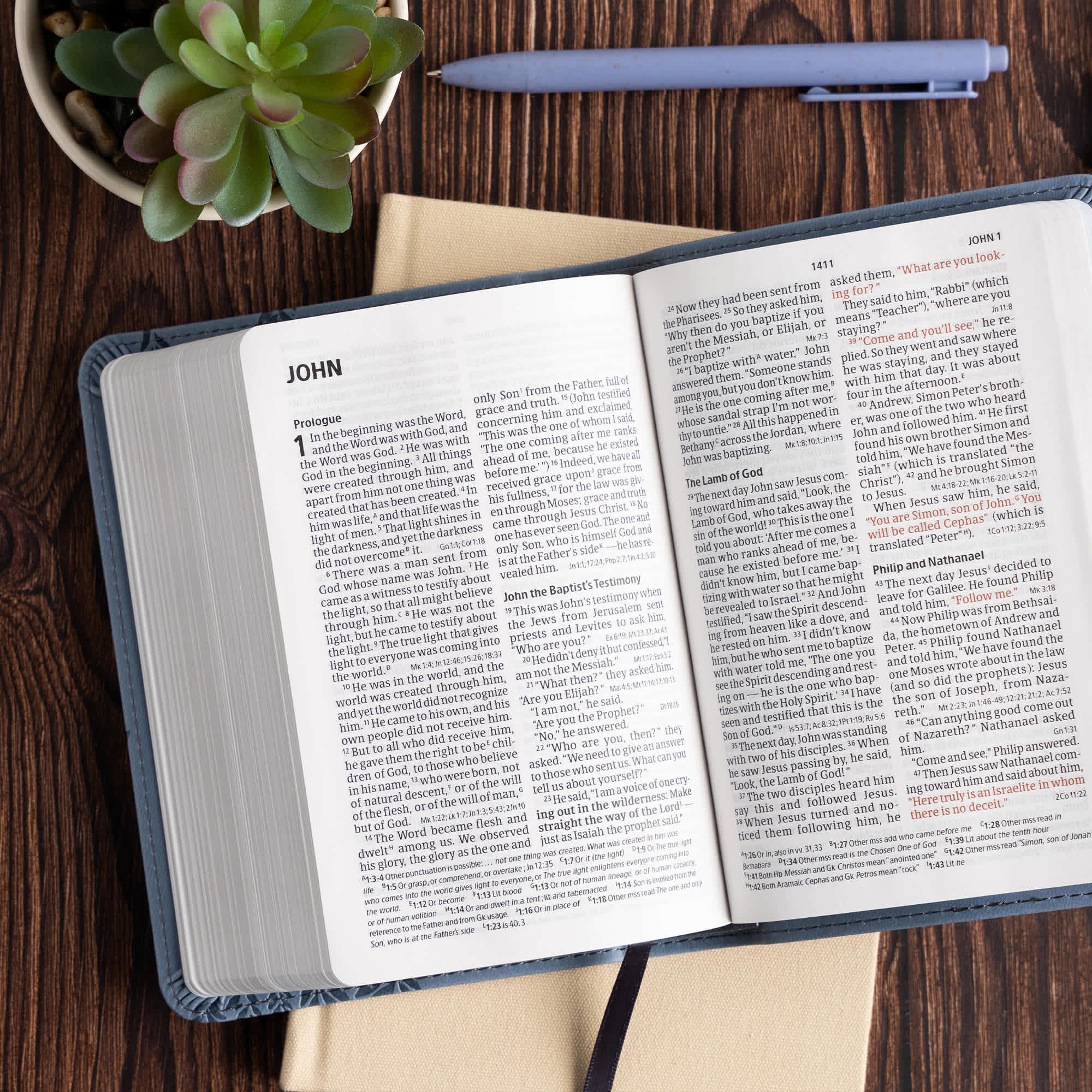 slide 7 of 13 for CSB Large Print Compact Reference Bible, Digital Study Edition, Slate LeatherTouch