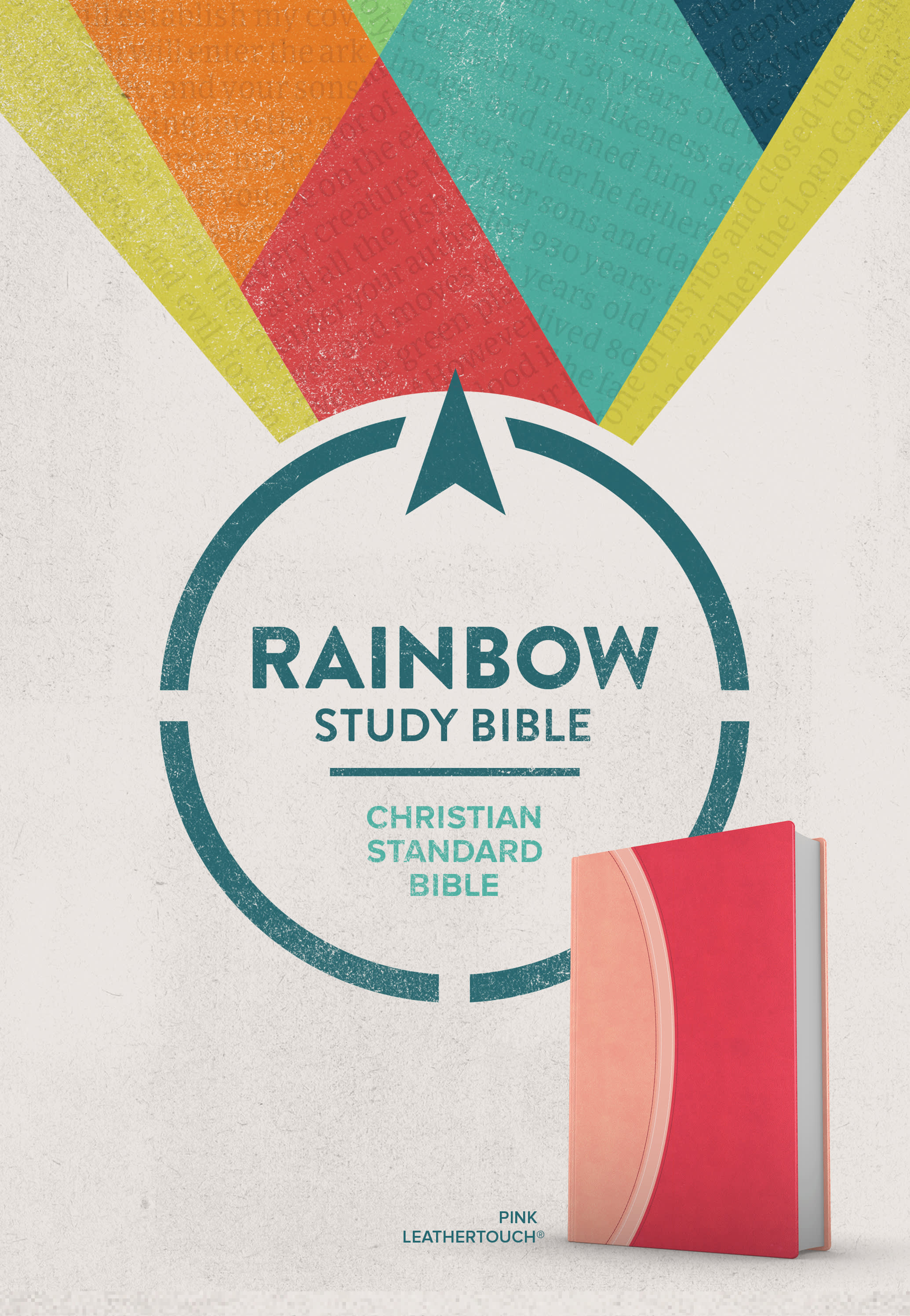 slide 2 of 2 for CSB Rainbow Study Bible, Pink LeatherTouch (Limited Edition)