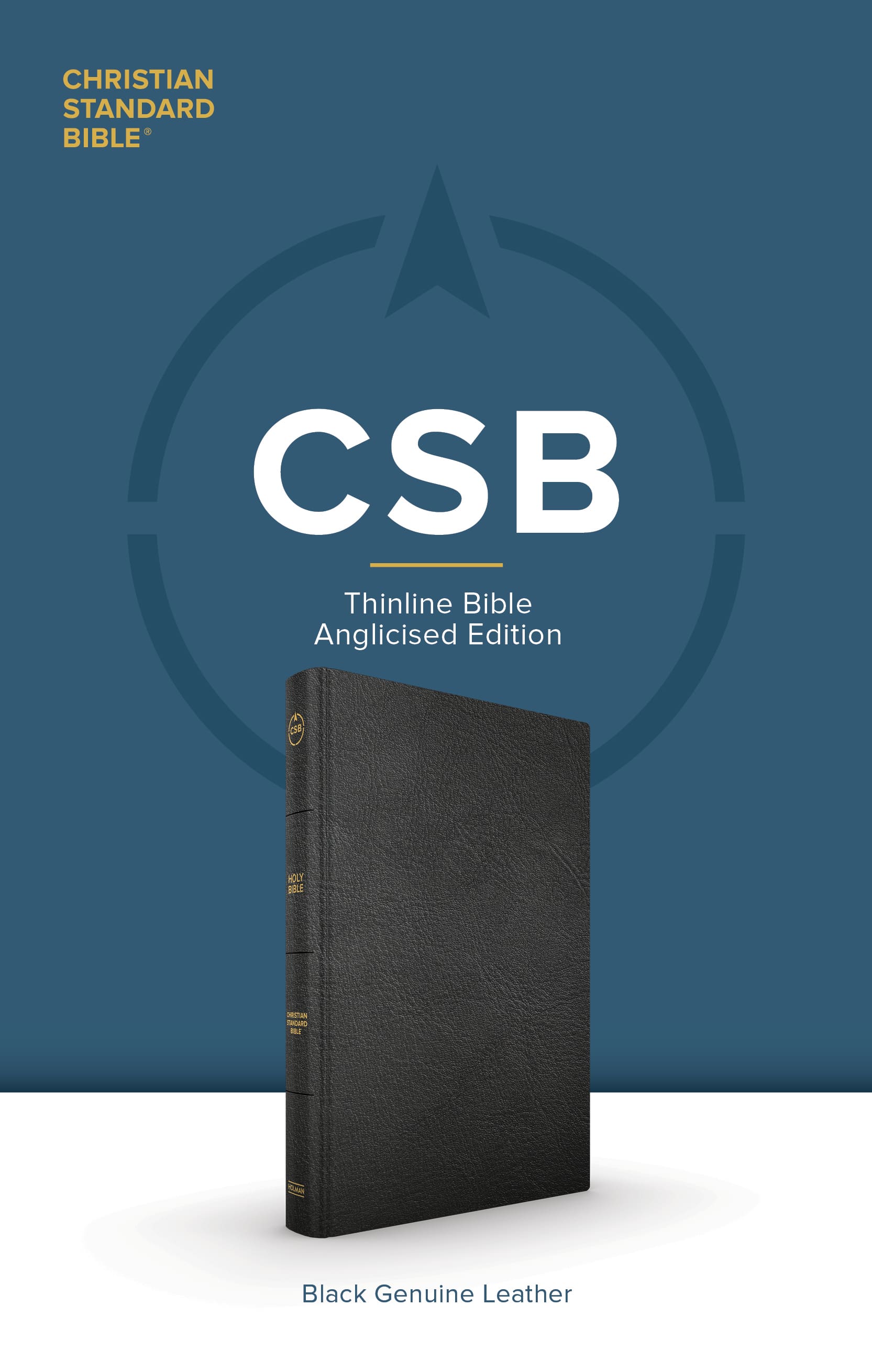 slide 2 of 2 for CSB Thinline Bible, Anglicised Edition, Black Genuine Leather