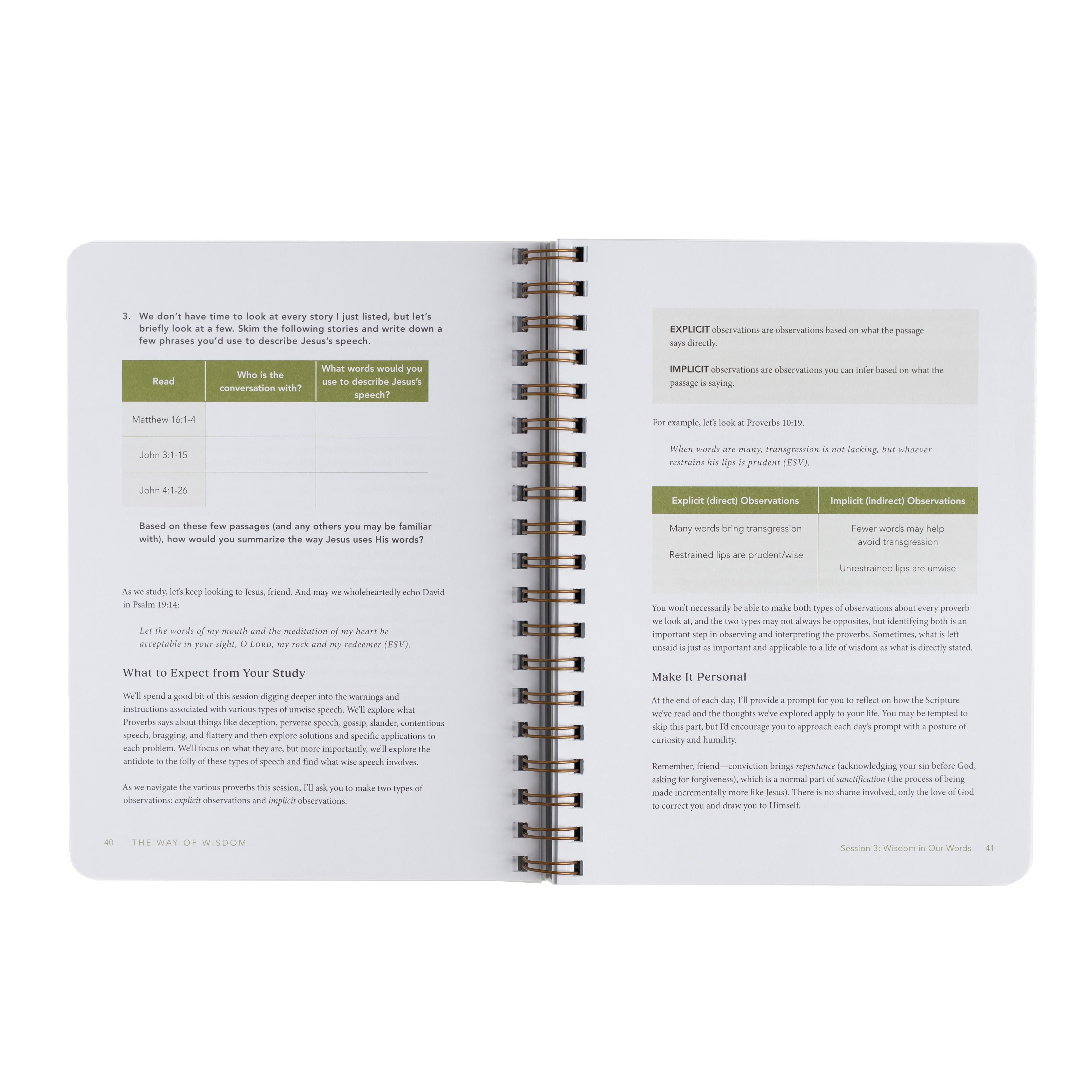 slide 4 of 6 for The Way of Wisdom - Bible Study Book with Video Access - Spiral Bound (Limited Edition)